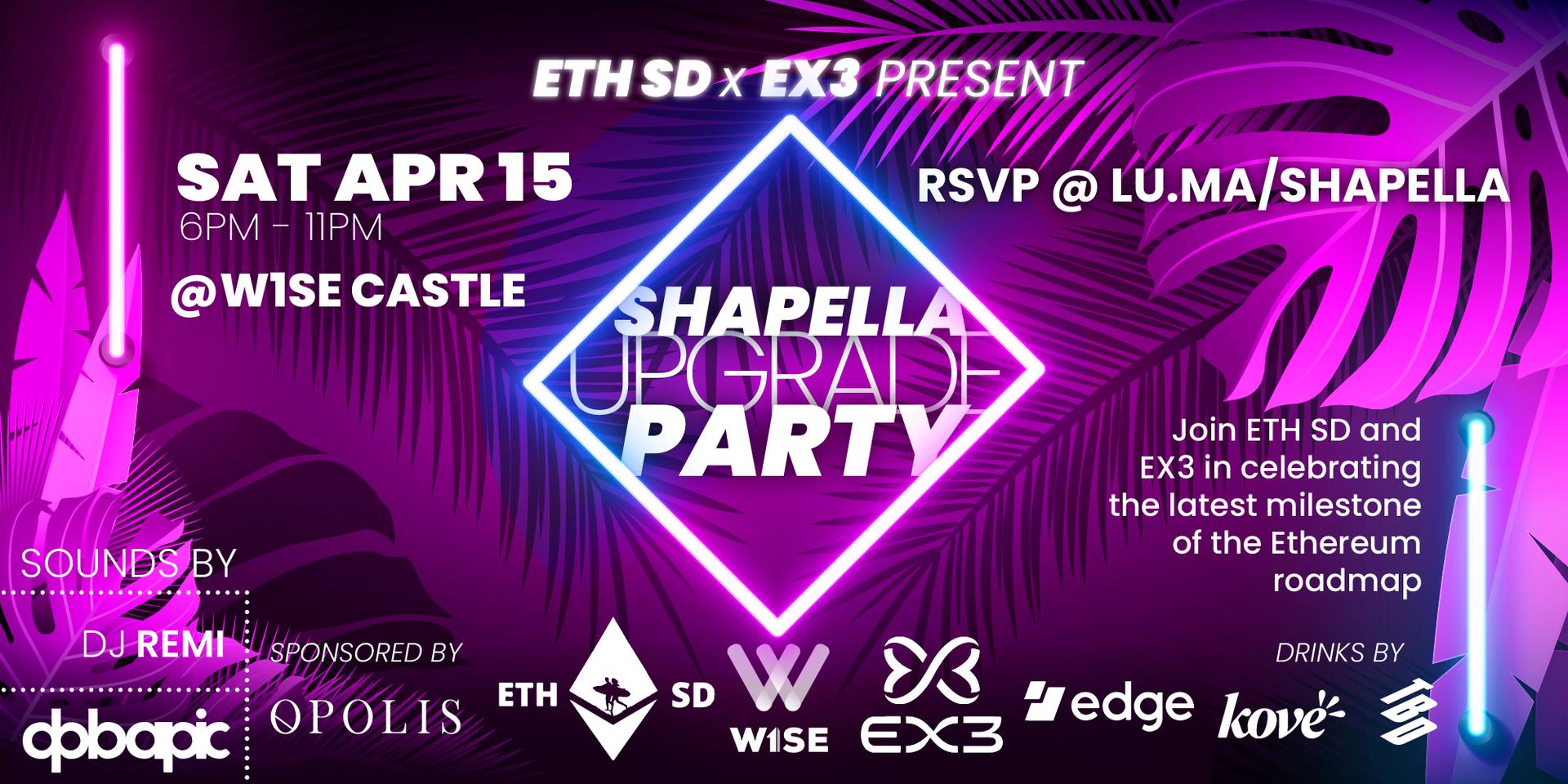 Cover Image for Shapella Upgrade Castle Party