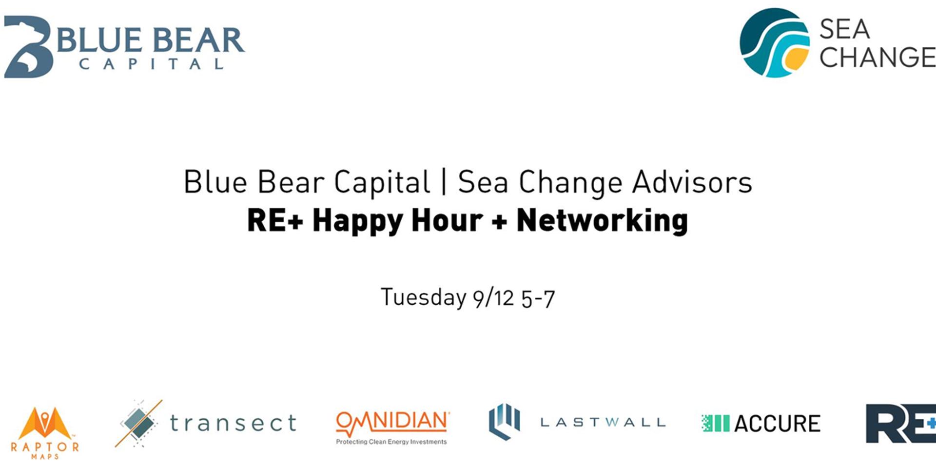 Cover Image for Blue Bear Capital & Sea Change Advisors RE+ Happy Hour