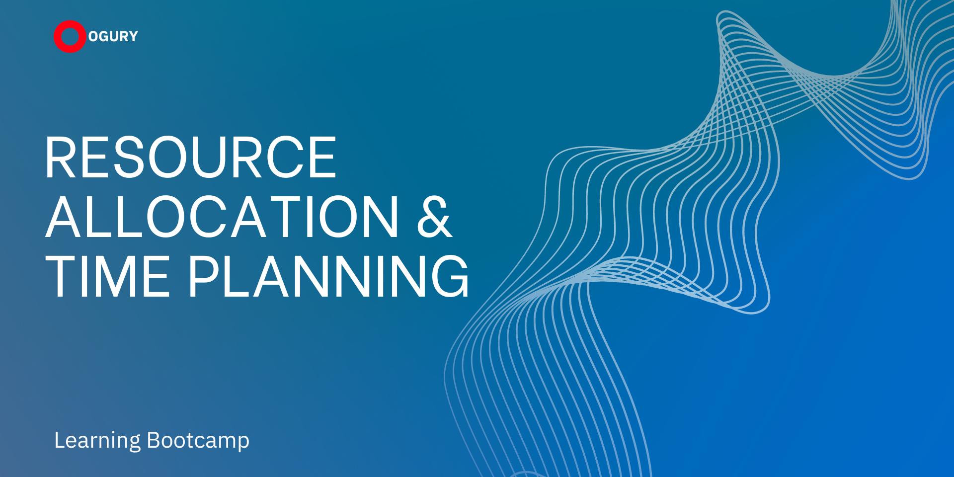 peer-session: Resource Allocation & Time Planning · Zoom · Luma