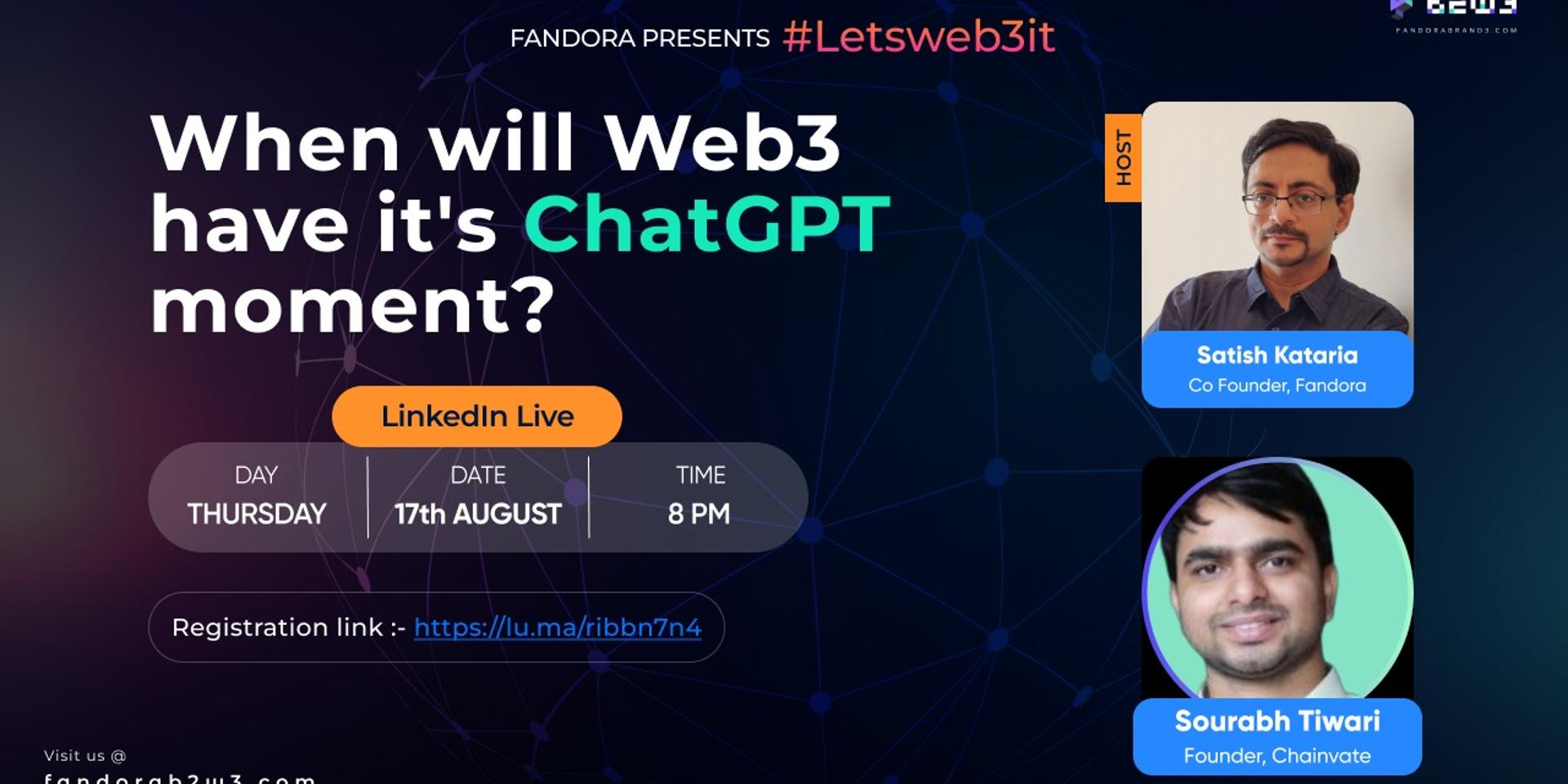 Cover Image for When will Web3 have its ChatGPT Moment?