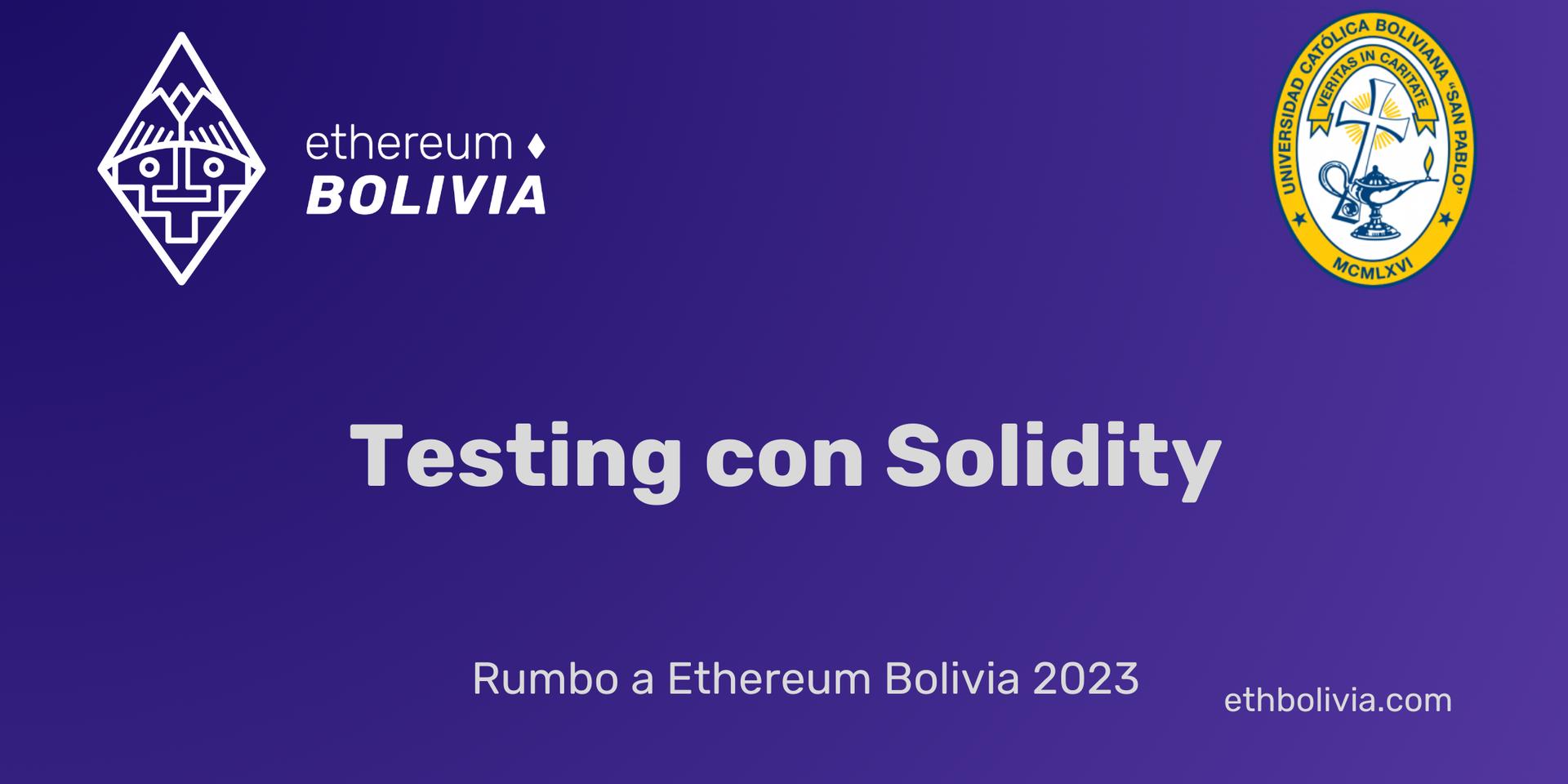 Cover Image for Testing con Solidity