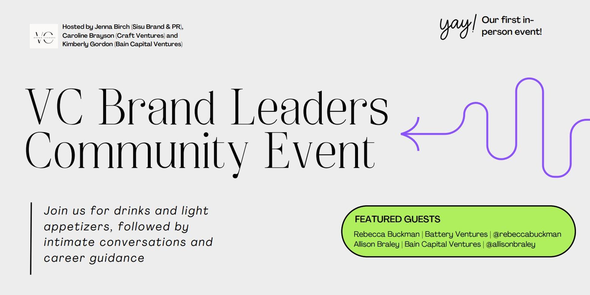 Cover Image for VC Brand Leaders Community Event