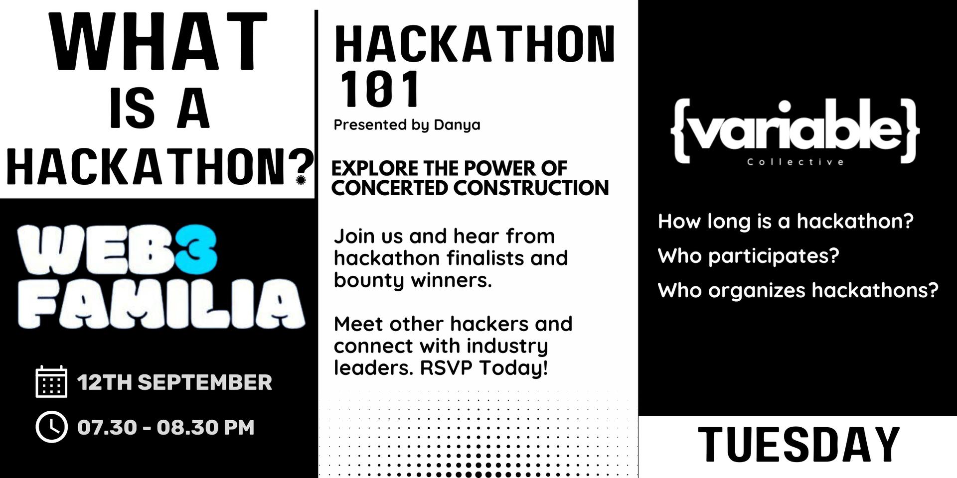 Hackathon 101 : What is a Web3 Hackathon? · Luma