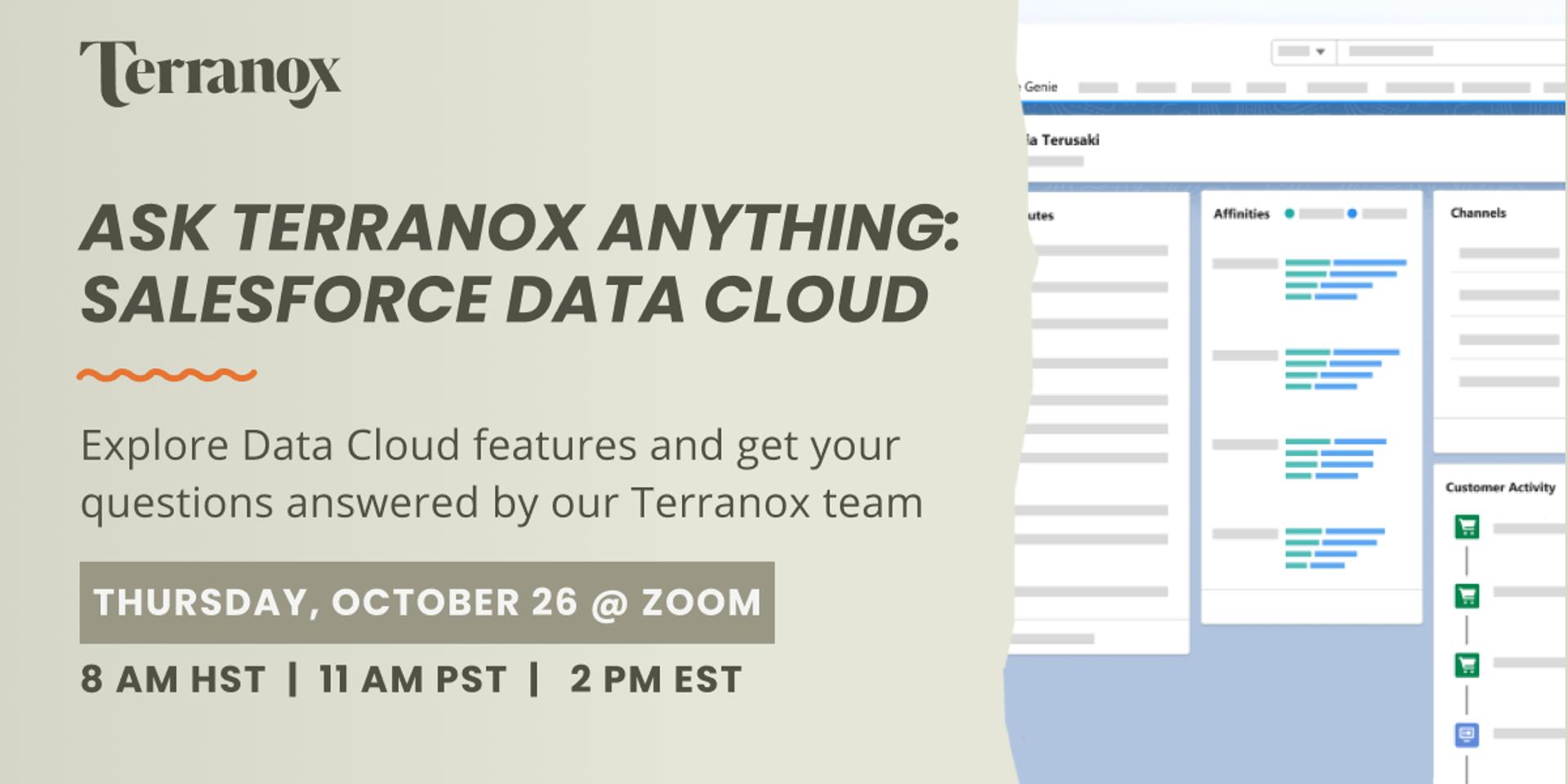 Cover Image for Ask Terranox Anything: Salesforce Data Cloud