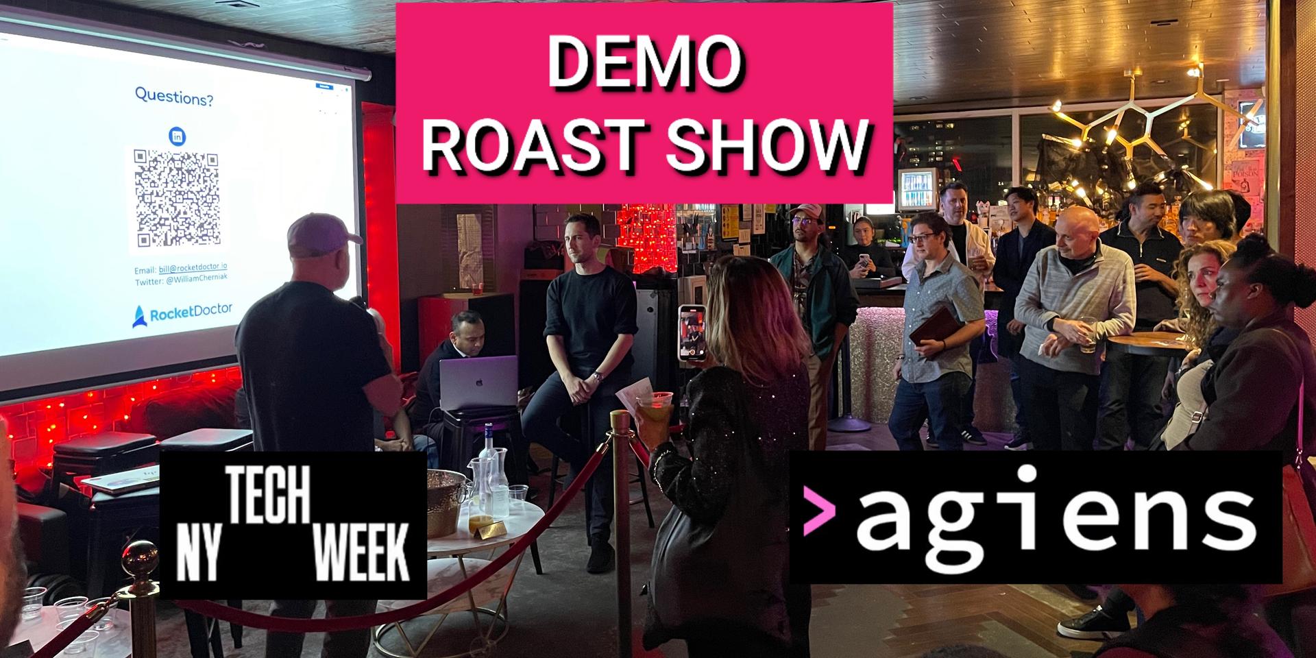 Cover Image for (New!) AGIENS: AI Pitches&Demos🔥Roast Rooftop Show NY #TechWeek