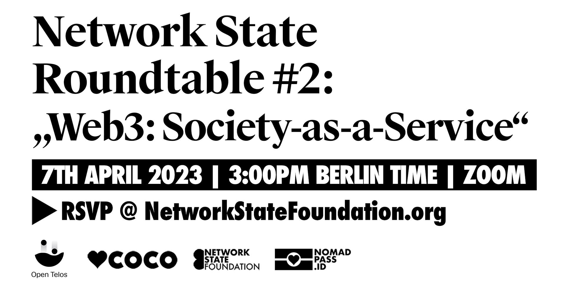 Cover Image for Network State Roundtable #2: Web3 Tech Stack - Society-as-a-Service