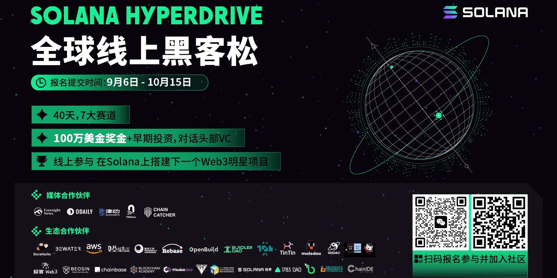 Cover Image for Solana Hyperdrive全球线上黑客松