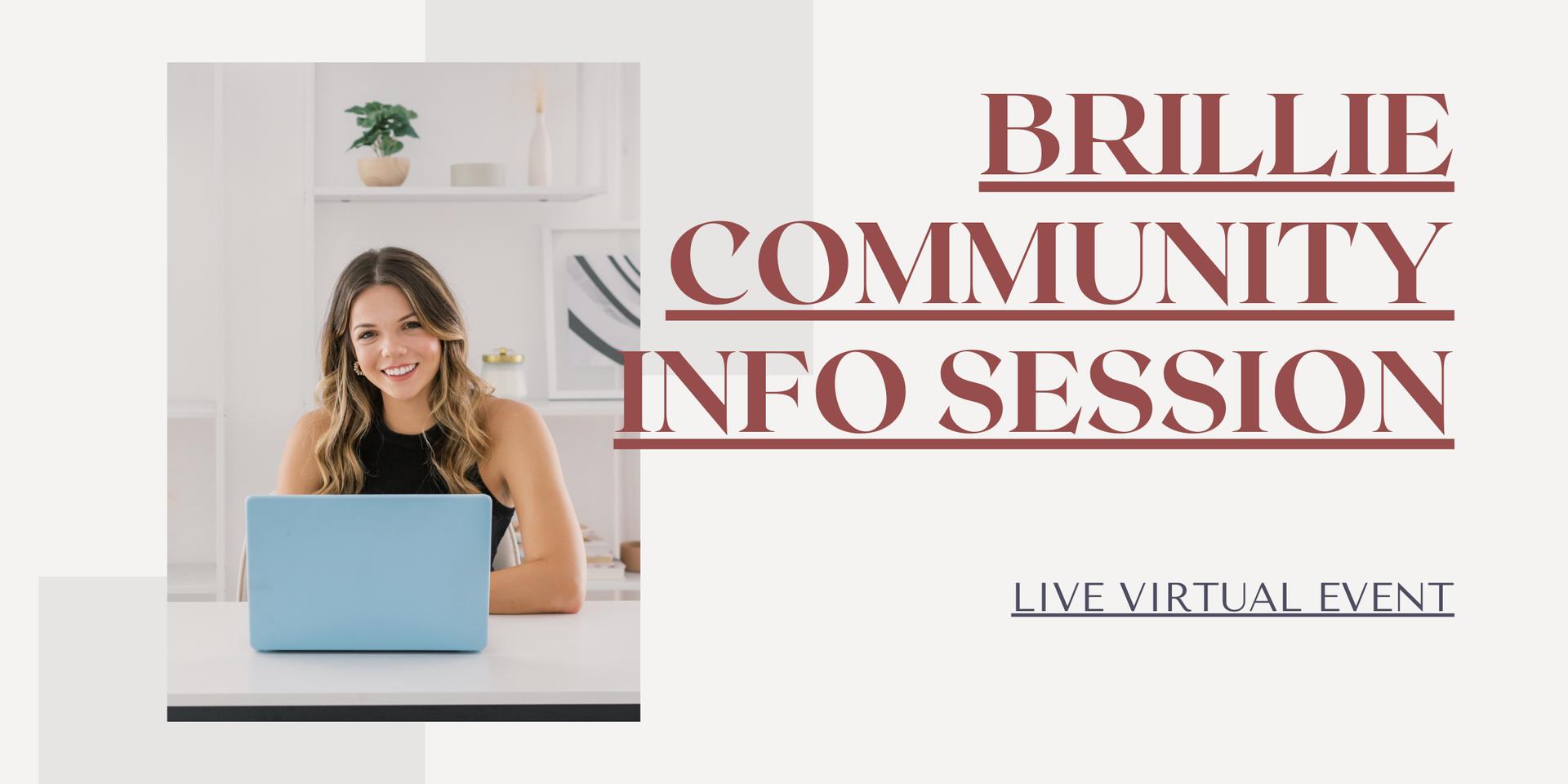 Cover Image for Brillie Community Info Sessions
