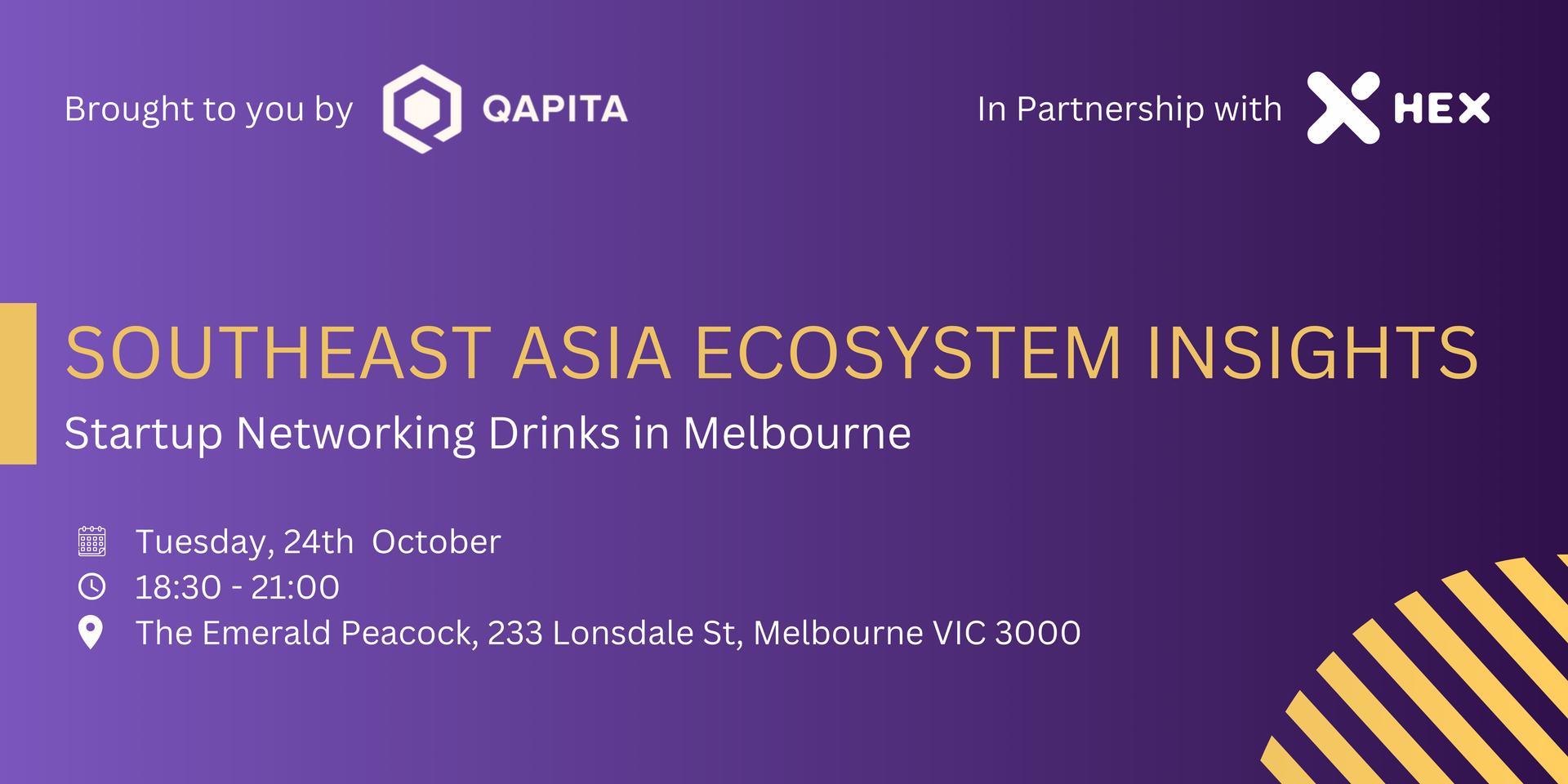 Cover Image for Southeast Asia Ecosystem Insights: Networking Drinks in Melbourne 