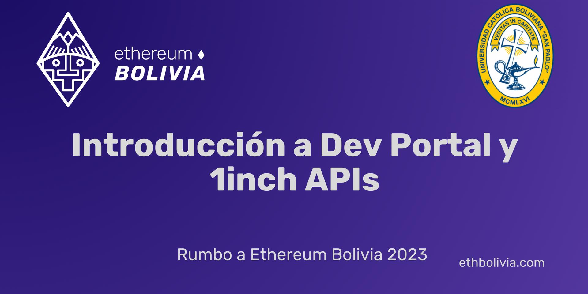 Cover Image for Introducción a Dev Portal y 1inch APIs