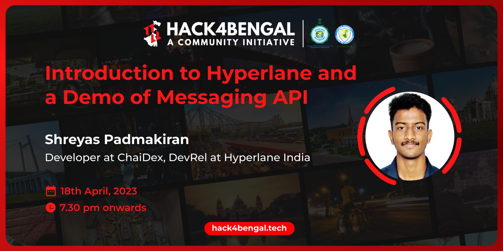 Cover Image for Introduction to Hyperlane and a Demo of Messaging API | Hack4Bengal 2.0
