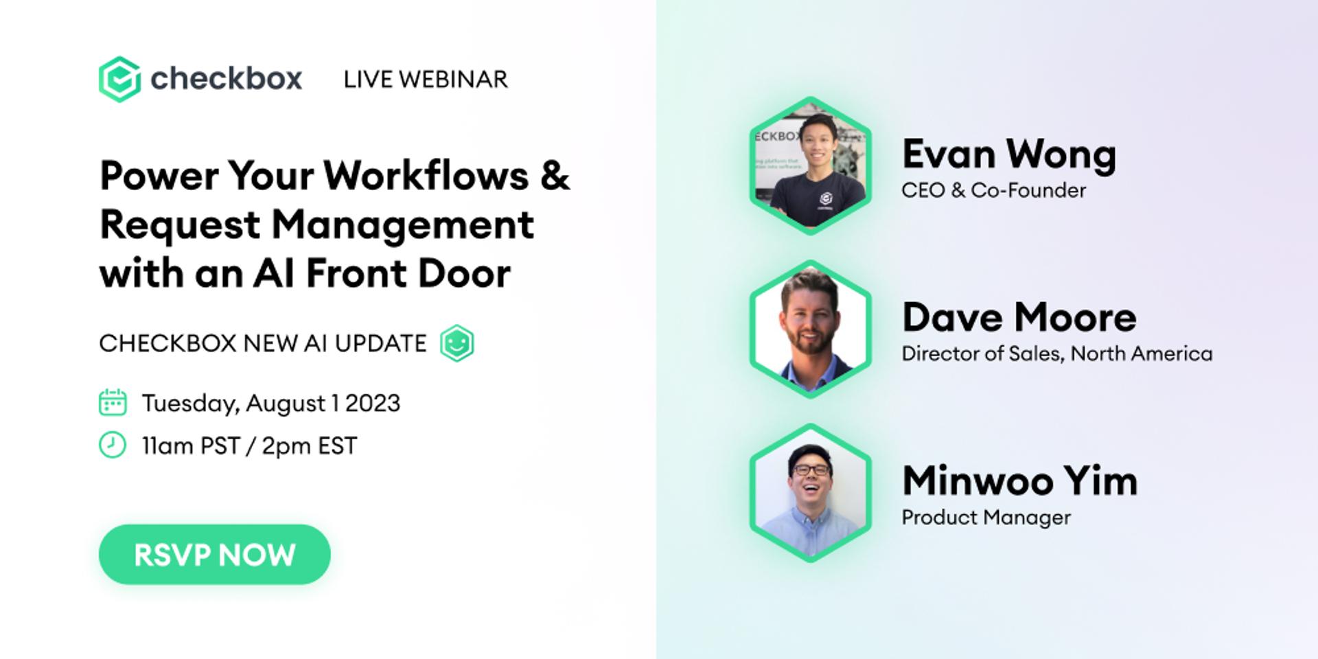 Power Your Workflows & Request Management with an AI Front Door · Zoom ...