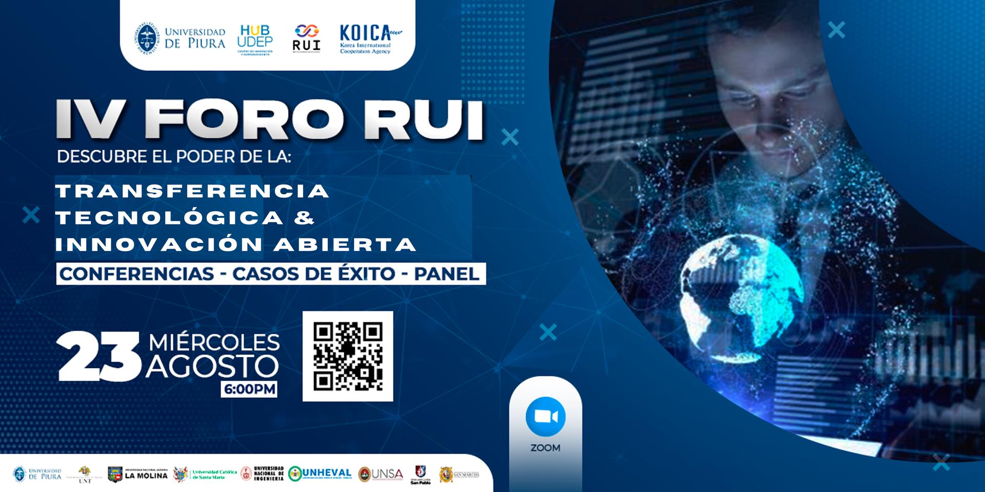 Cover Image for IV FORO RUI: TRANSFERENCIA TECNOLÓGICA E INNOVACIÓN ABIERTA