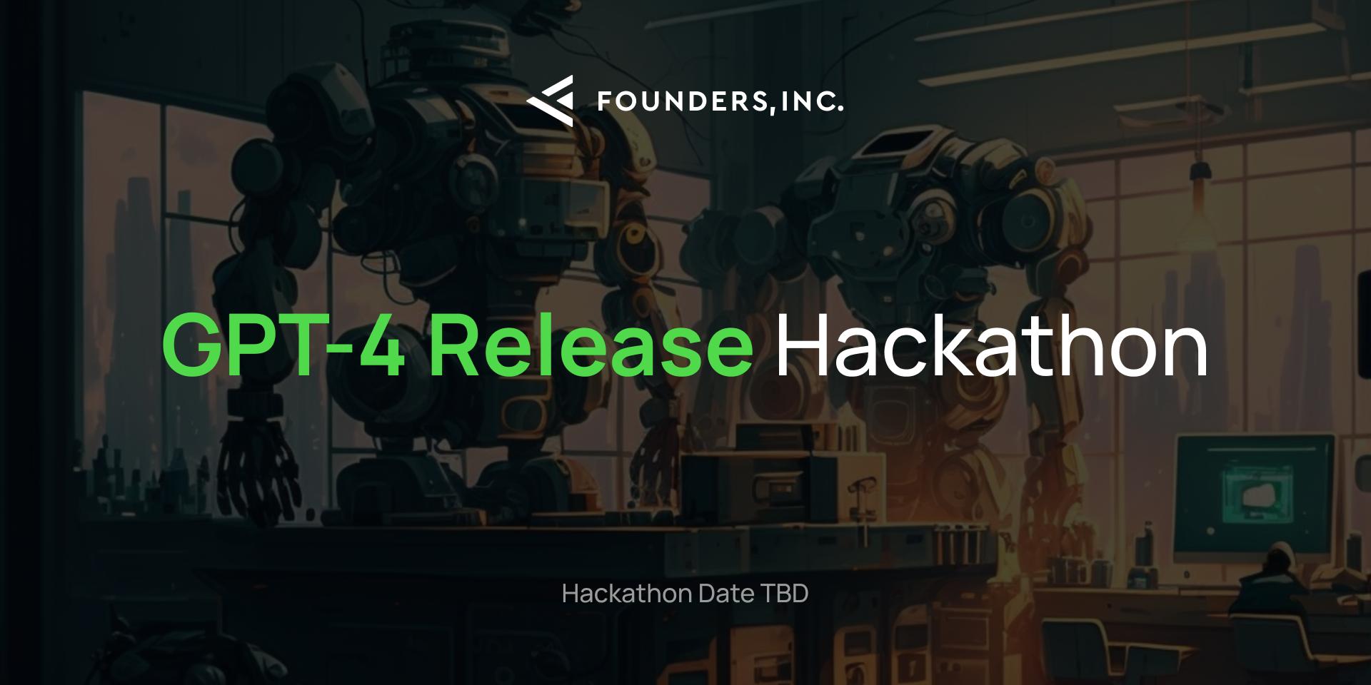Cover Image for GPT-4 Release Hackathon