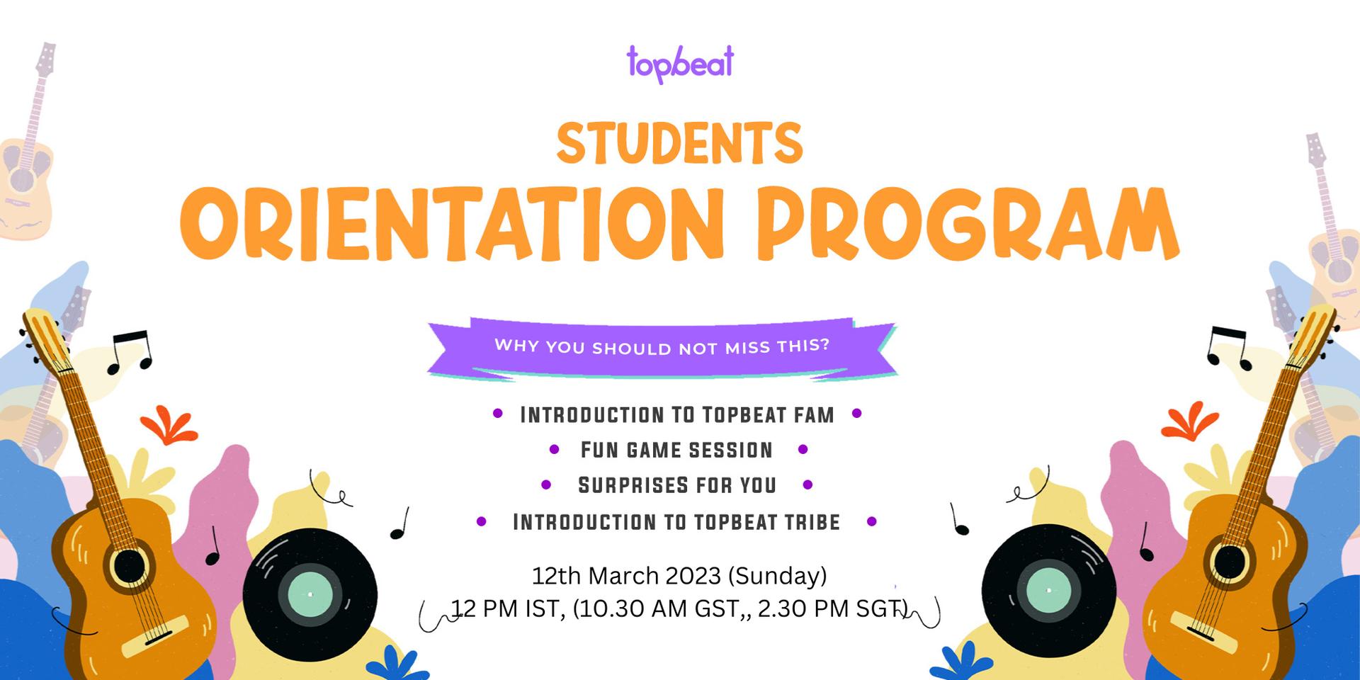 Cover Image for Students Orientation