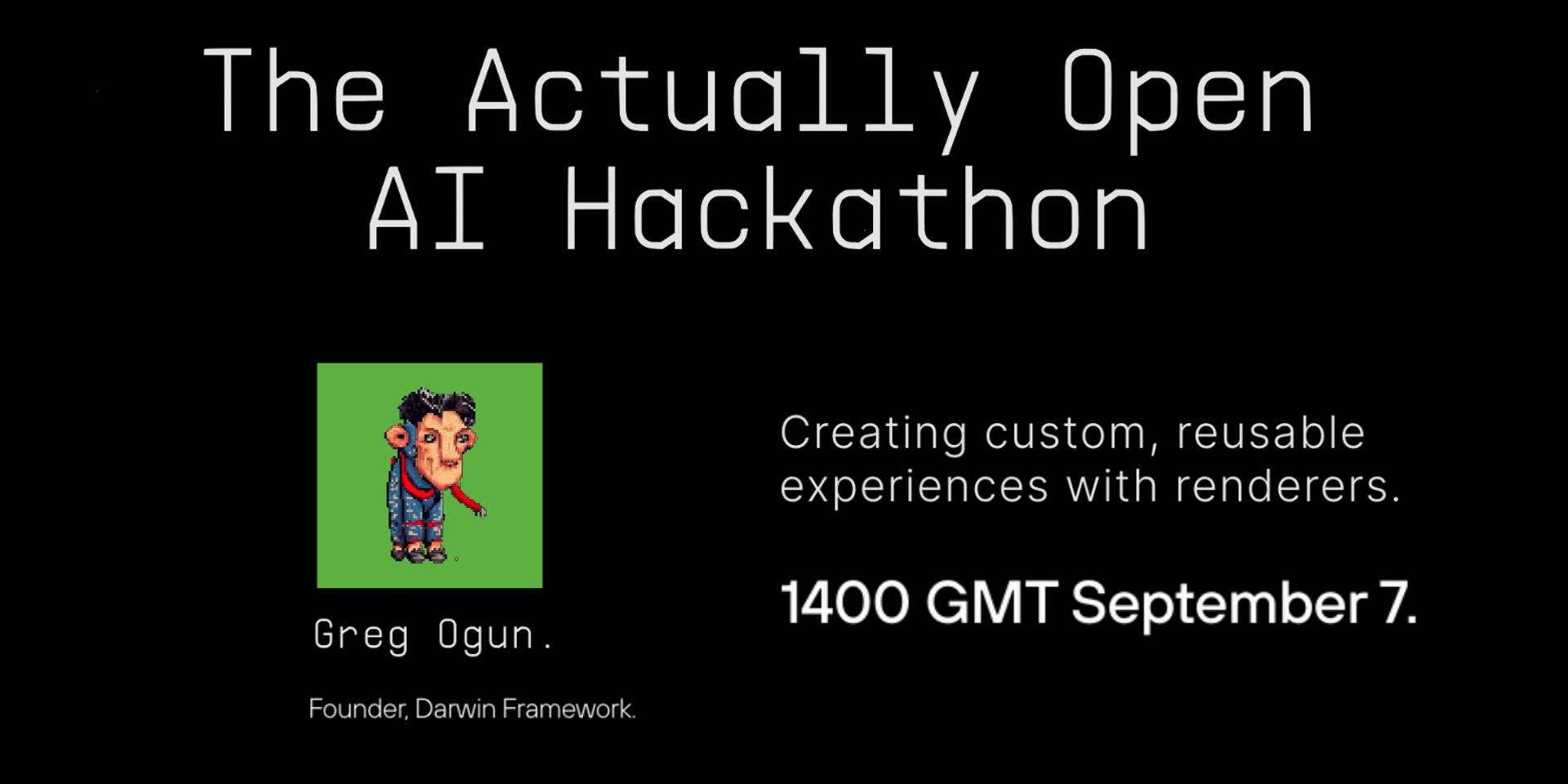 Cover Image for Actually Open AI Workshop: Creating custom, reusable experiences with renderers.
