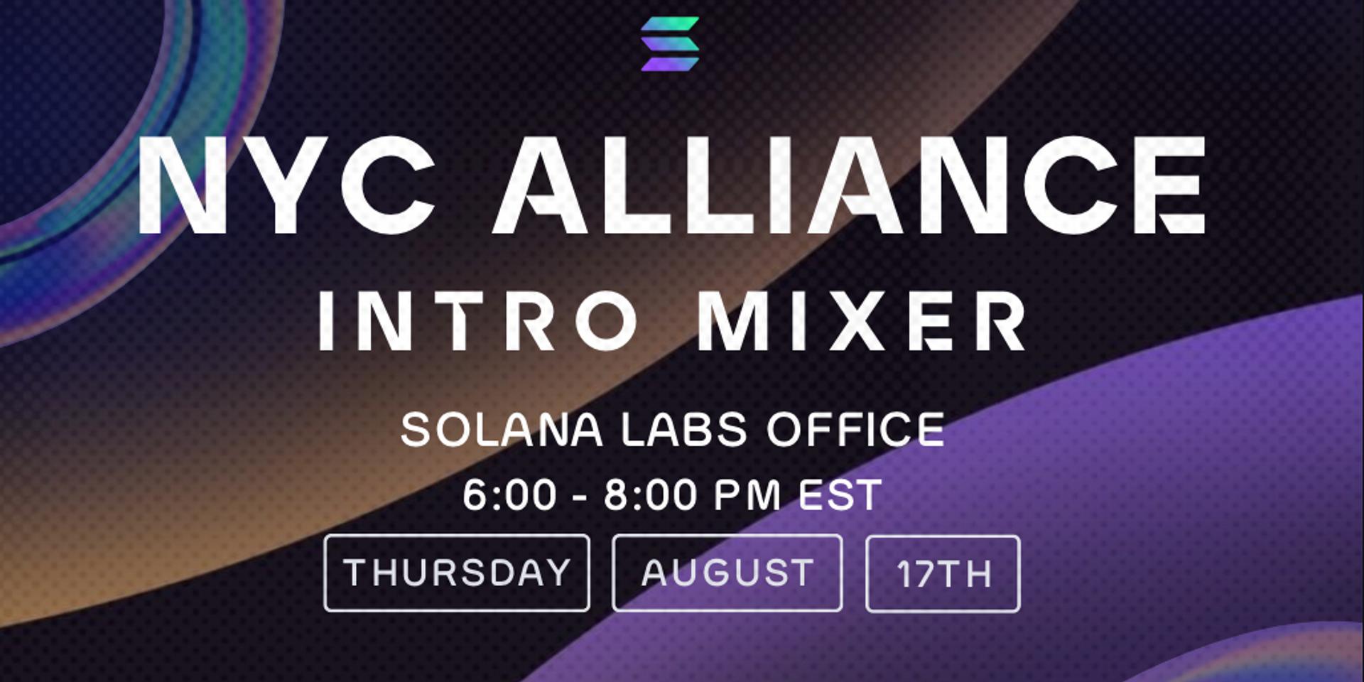 Cover Image for NYC Alliance Intro Mixer