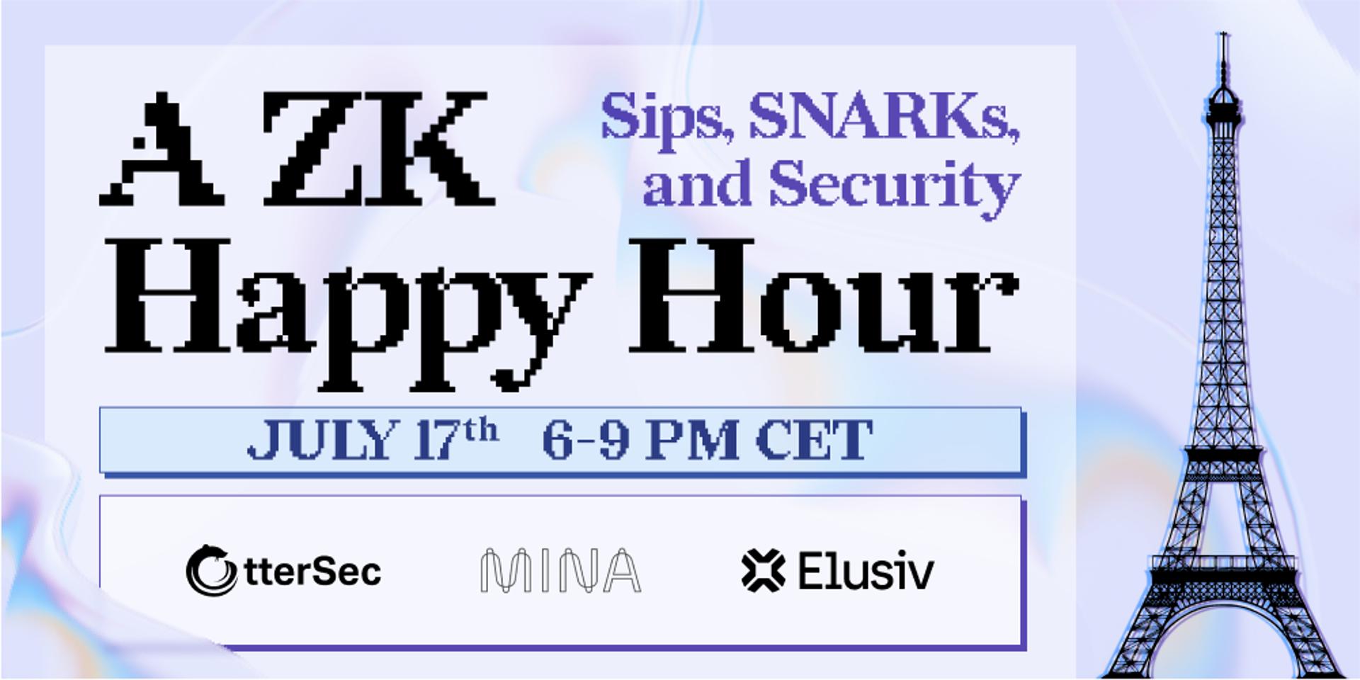Cover Image for A ZK Happy Hour with OtterSec, Mina, and Elusiv