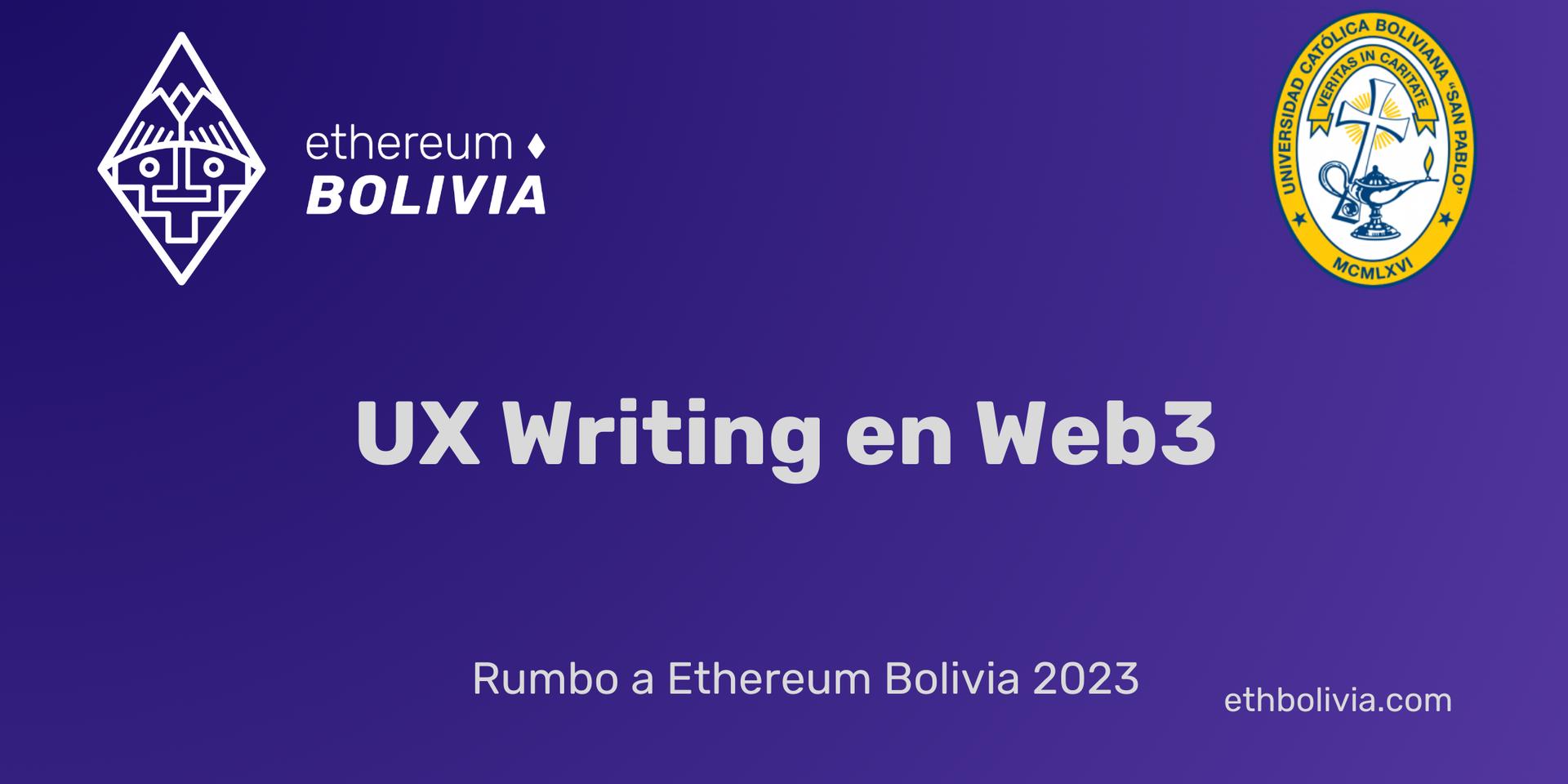 Cover Image for UX Writing en Web3