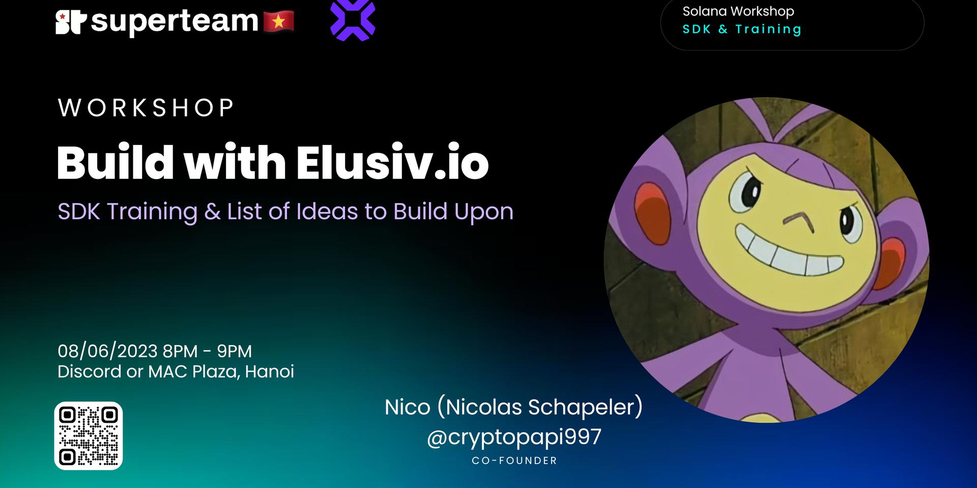 Cover Image for Workshop: Build with Elusiv.io