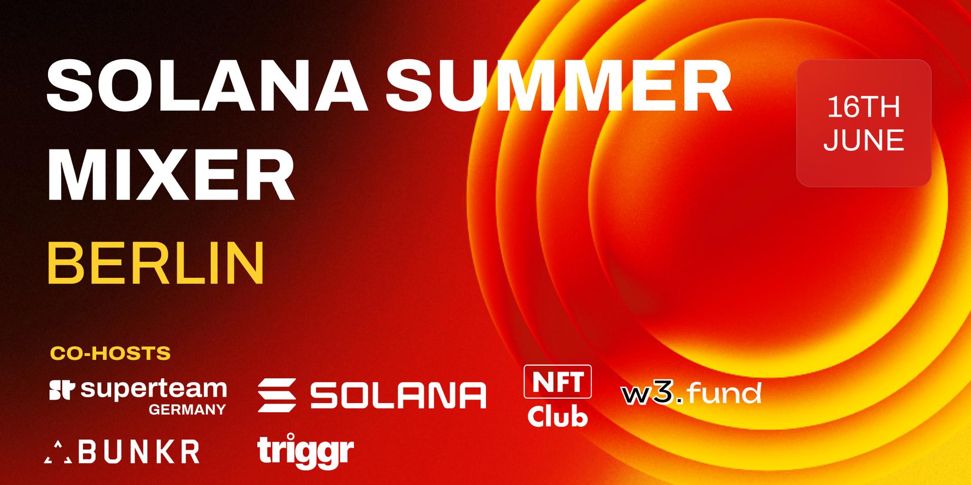 Cover Image for Solana Summer Mixer