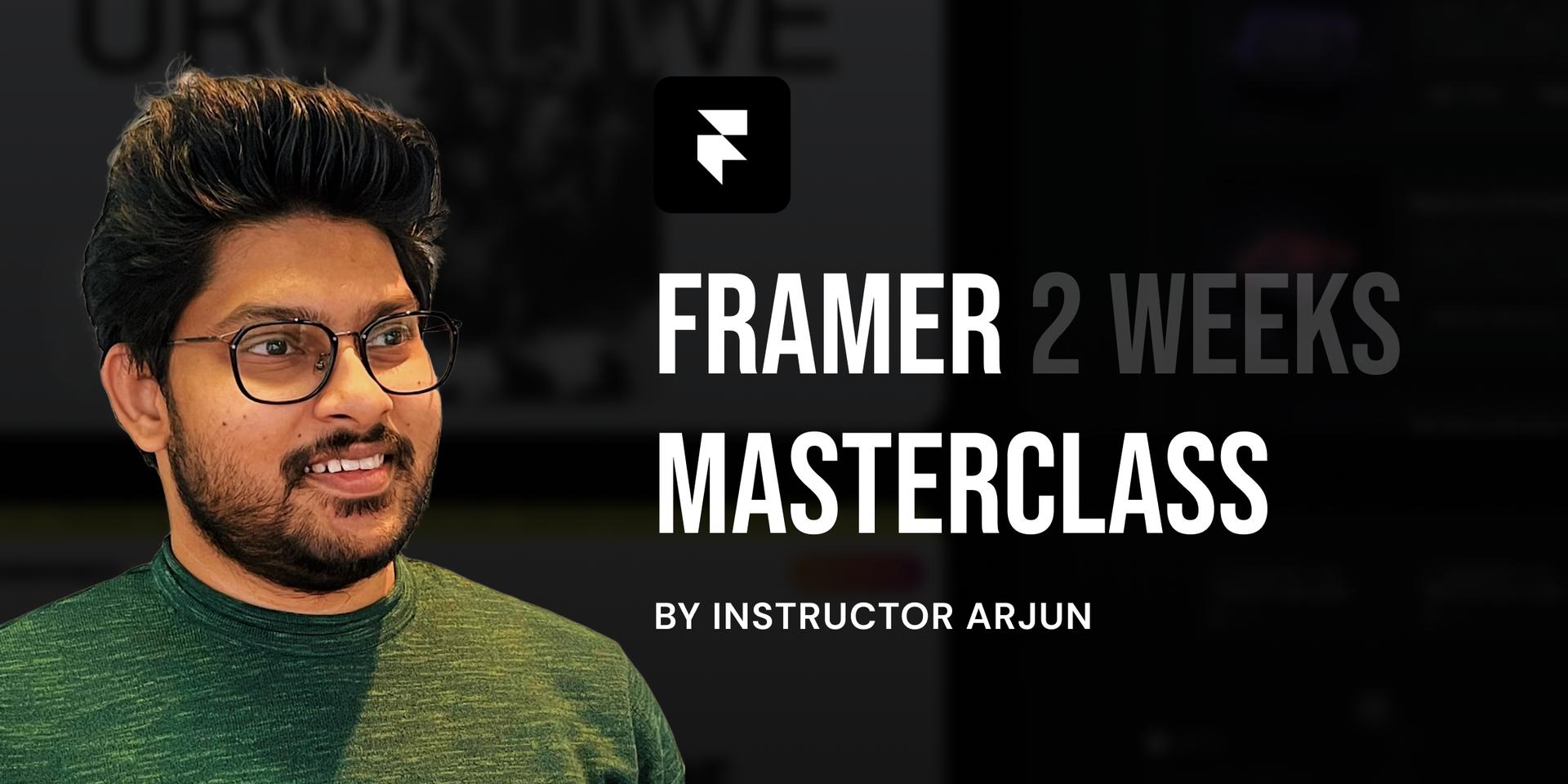 Cover Image for Framer 2 Weeks Masterclass