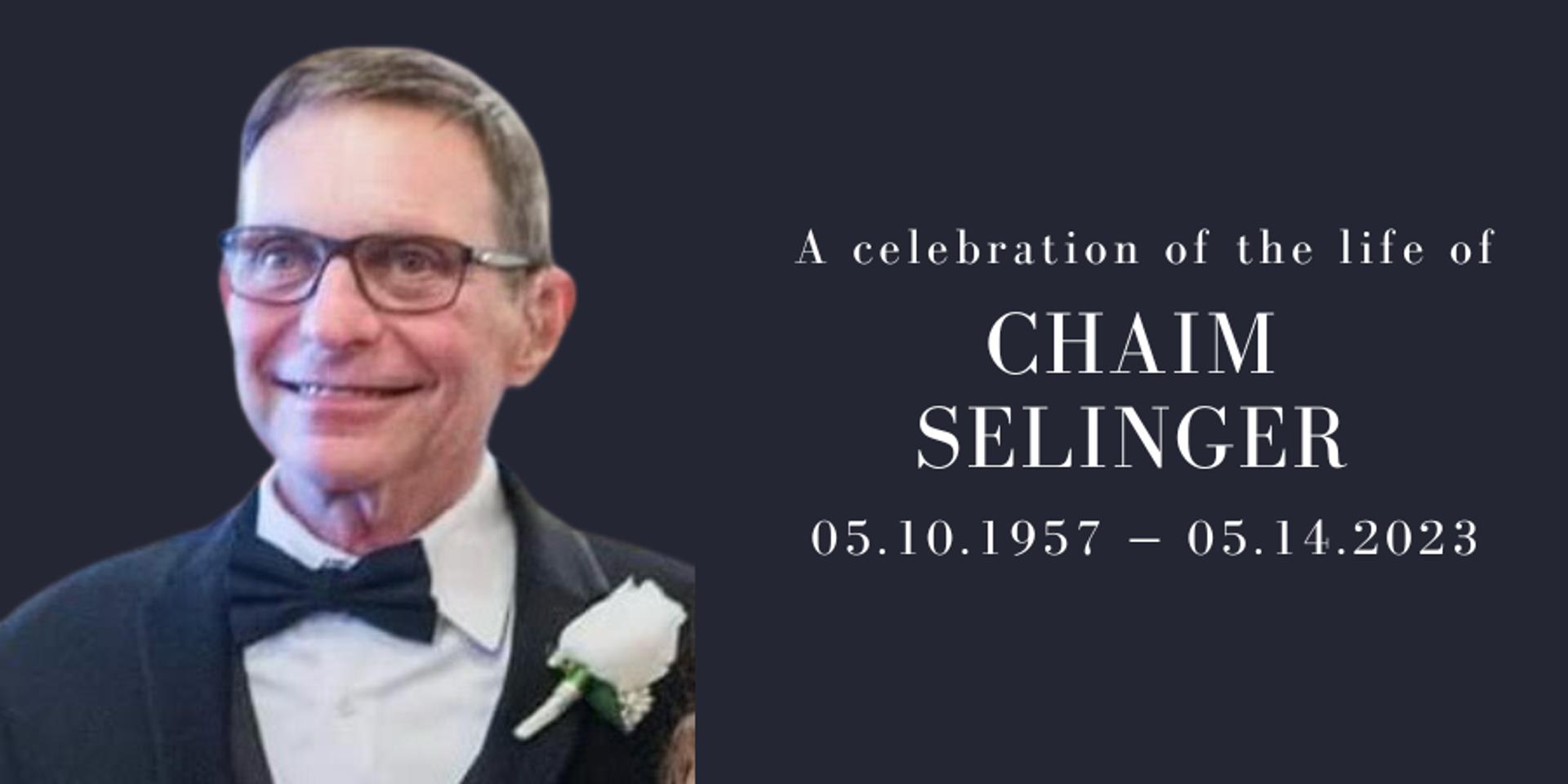 ONLINE : Service for Chaim Selinger · Zoom · Luma