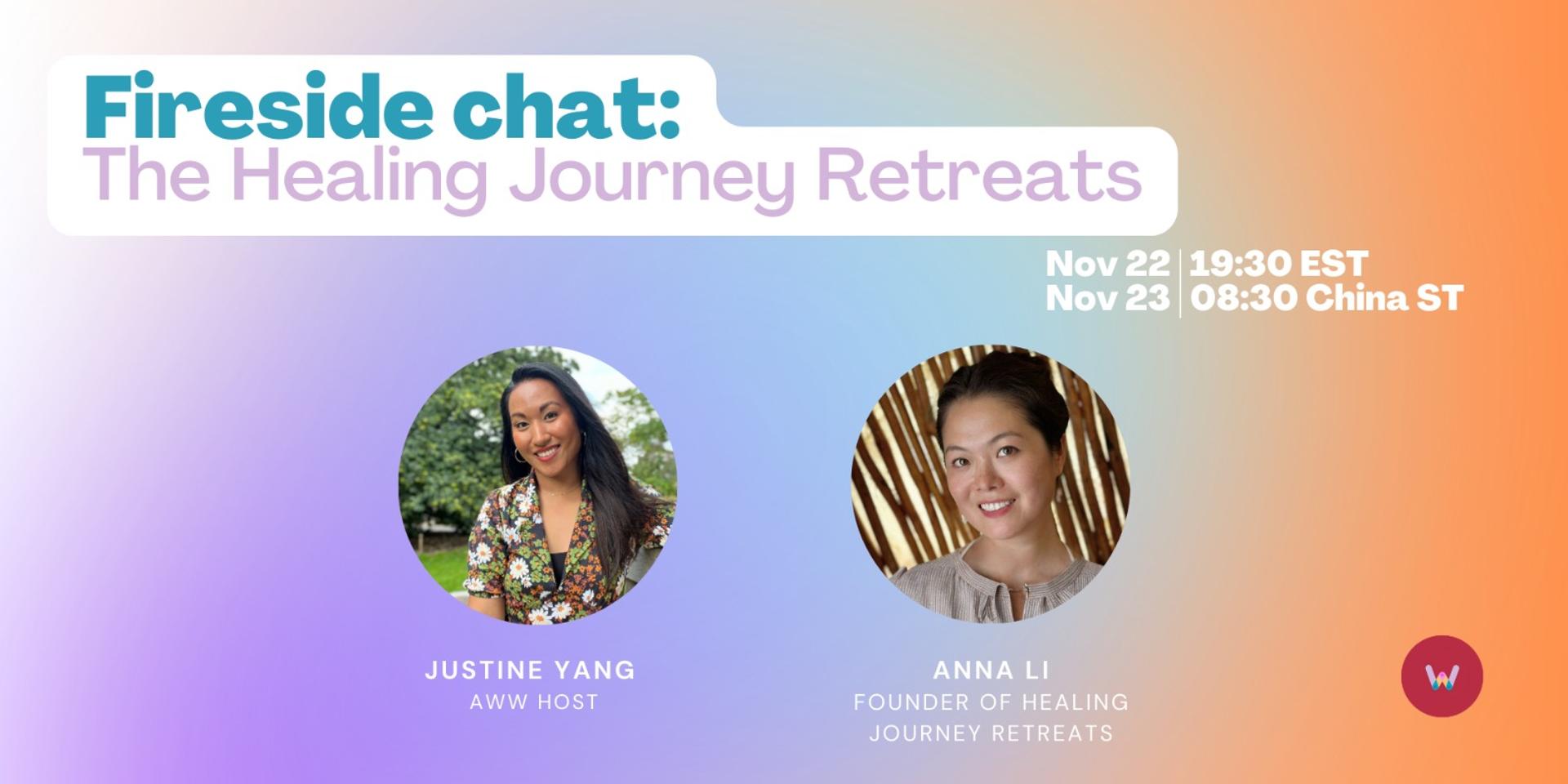 Cover Image for November fireside: The Healing Journey Retreats