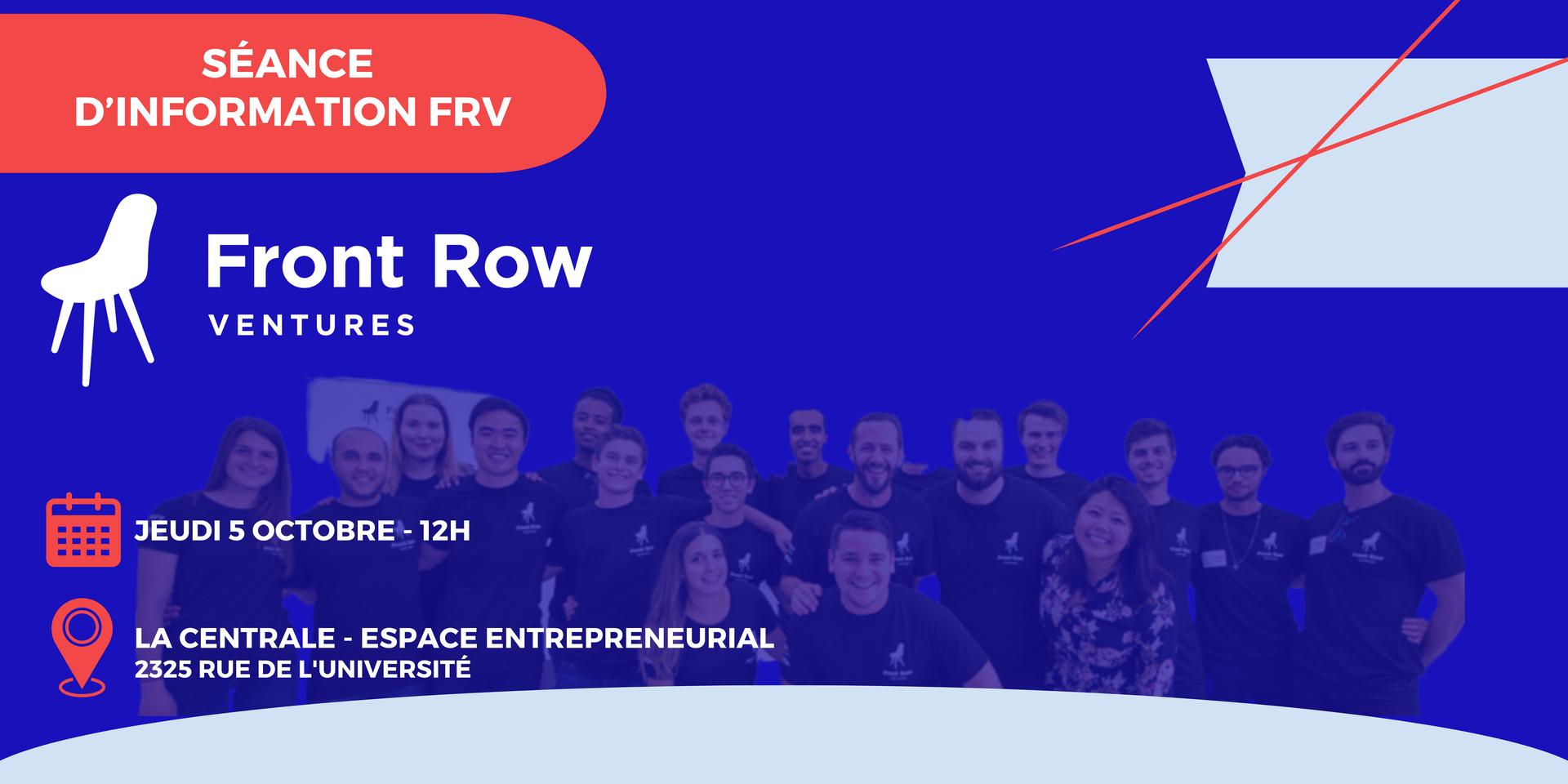 Cover Image for Front Row Ventures - Séance d'information