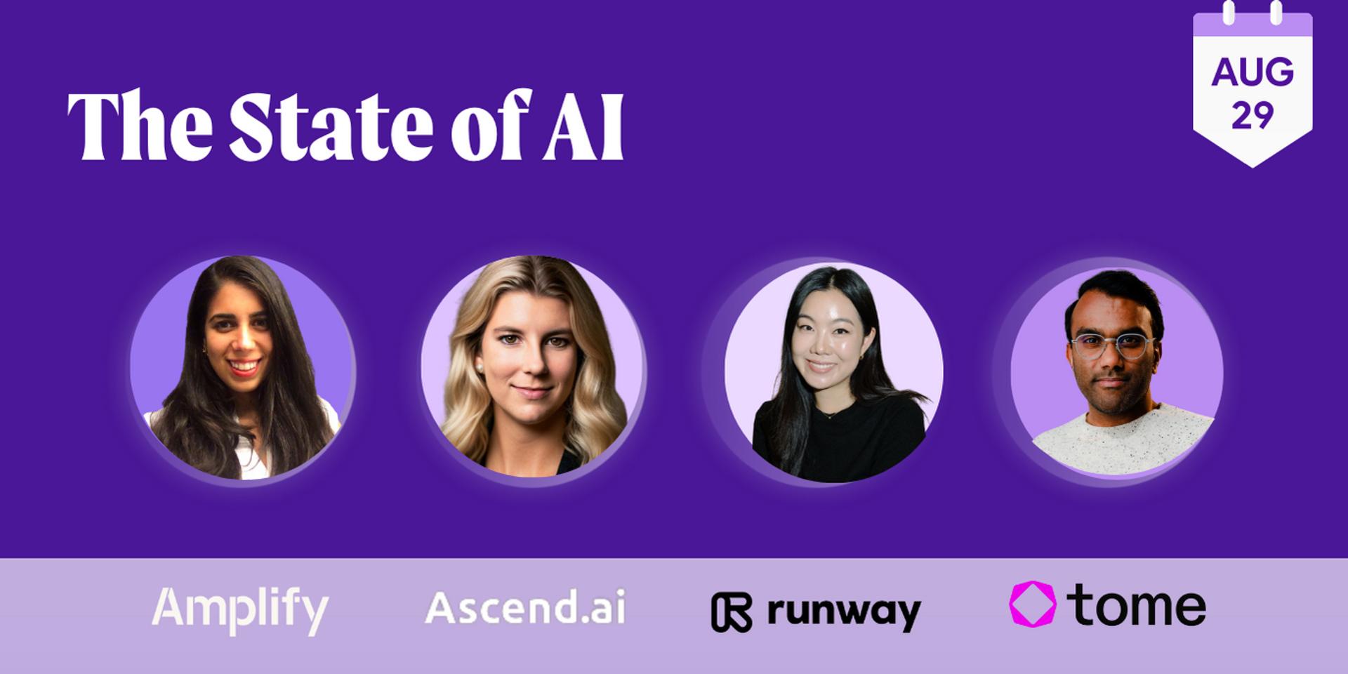 Cover Image for AI panel: Tome, Runway, and Amplify