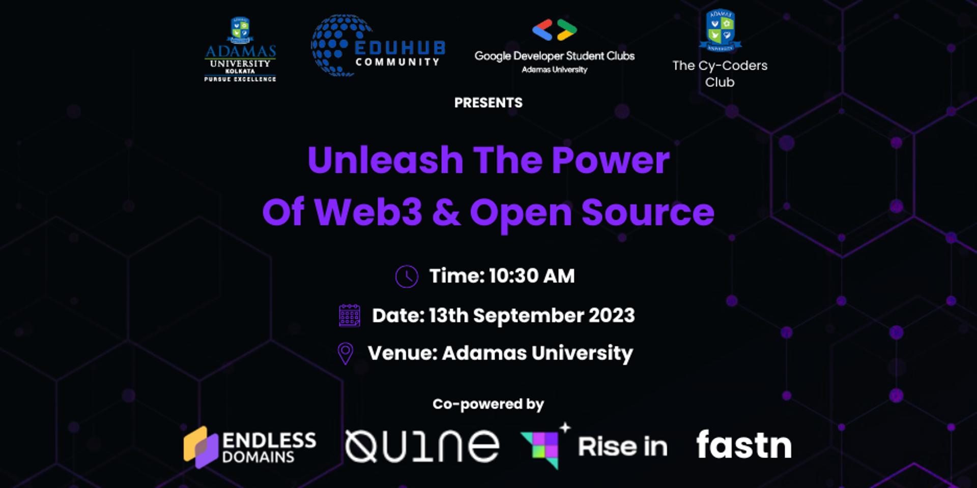 Cover Image for Unleash The Power of Web3 & Open Source - Adamas University