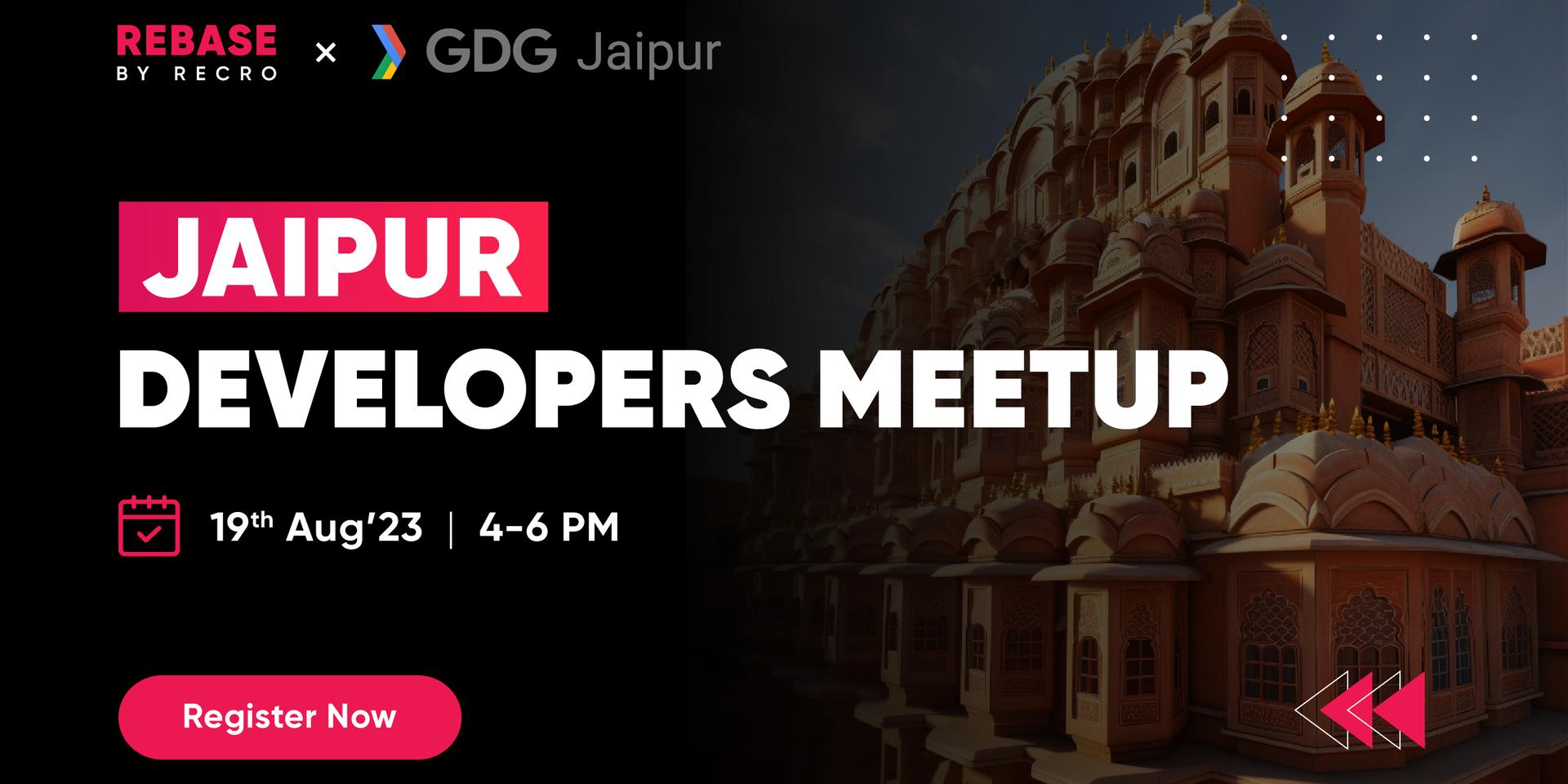 Cover Image for Jaipur Developers Meetup: Rebase by Recro