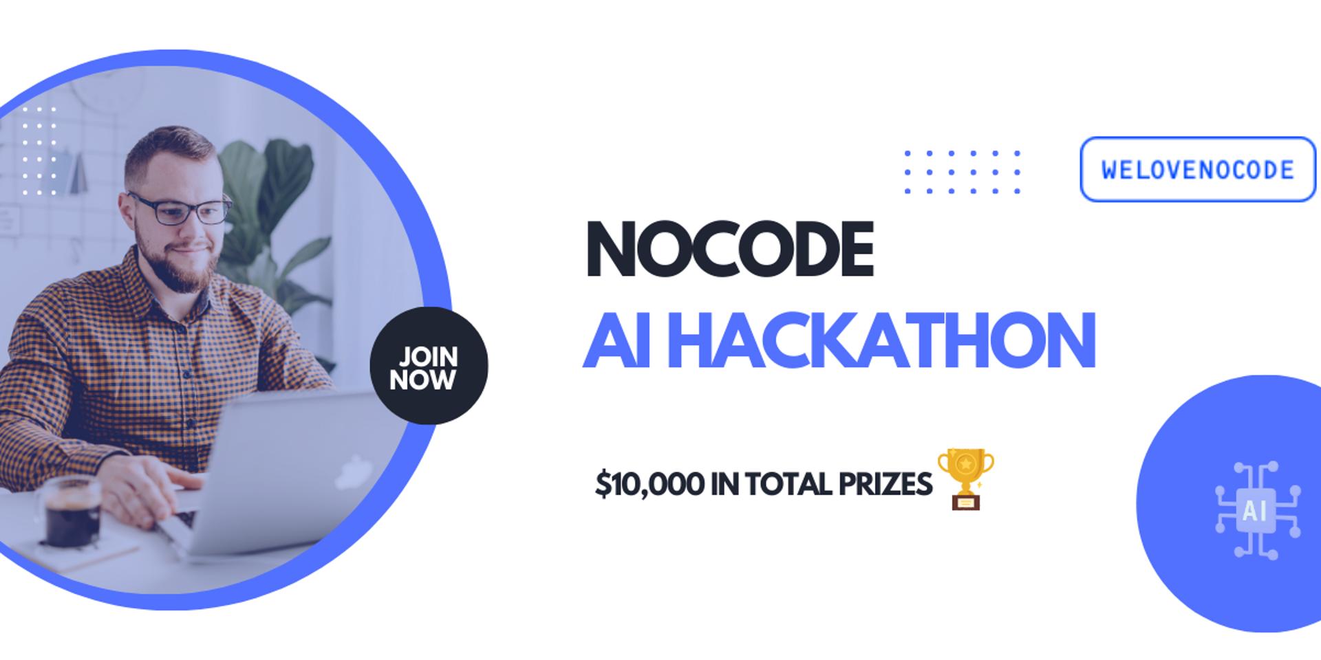 Cover Image for No-Code AI Hackathon (virtual) - July 8th, 2023