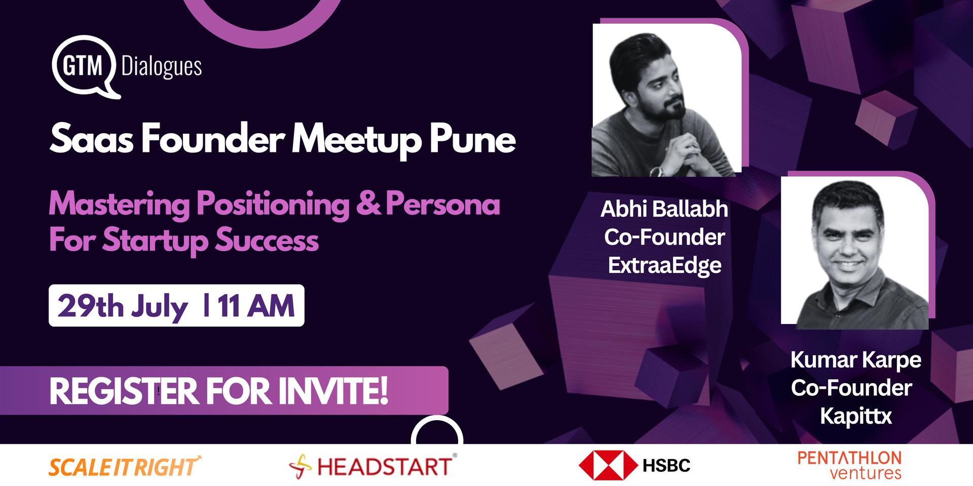 Cover Image for GTMDialogues: Pune SaaS Meetup (Invite Only!)