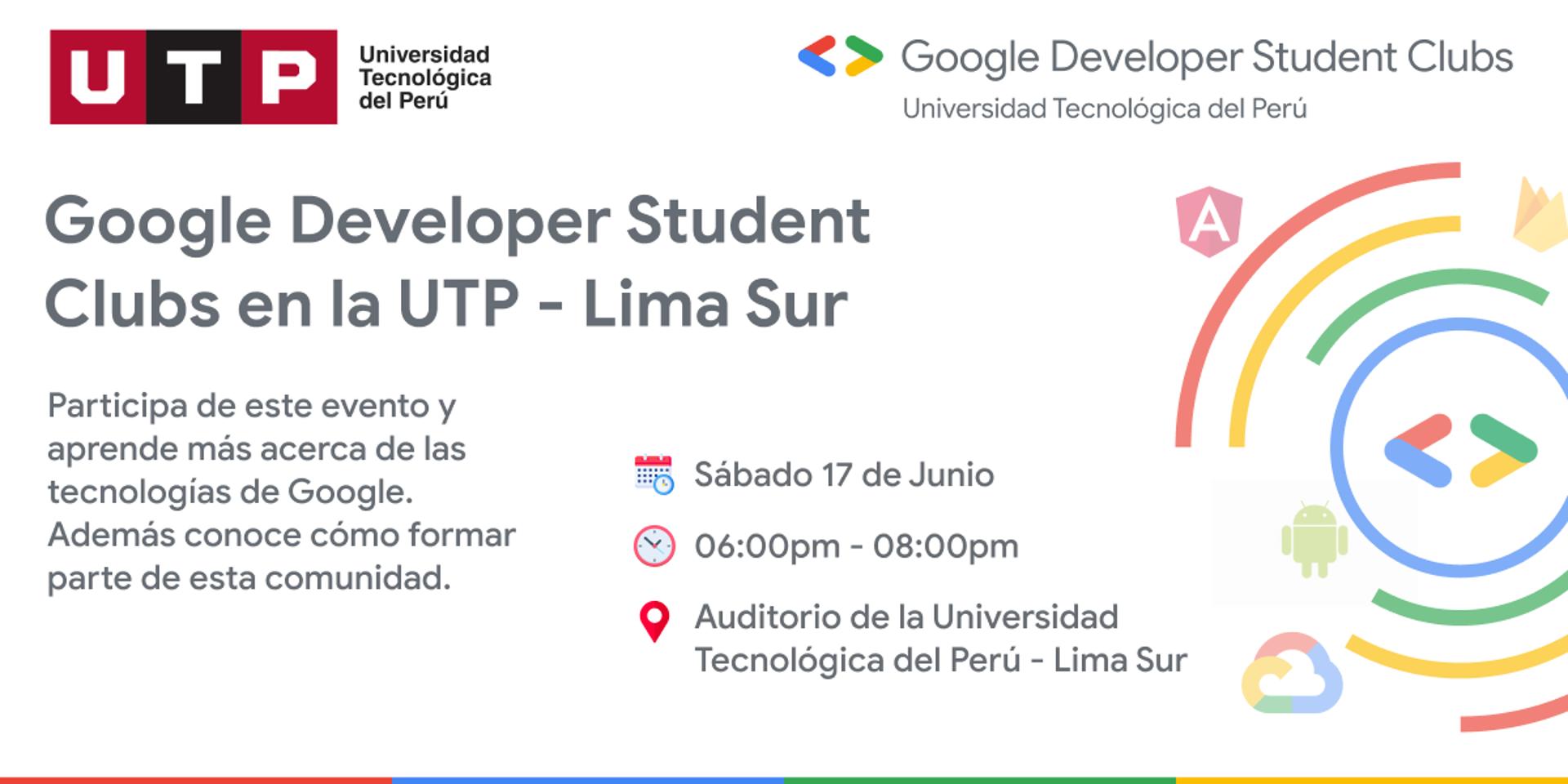 Cover Image for Google Developer Student Clubs - UTP Lima Sur