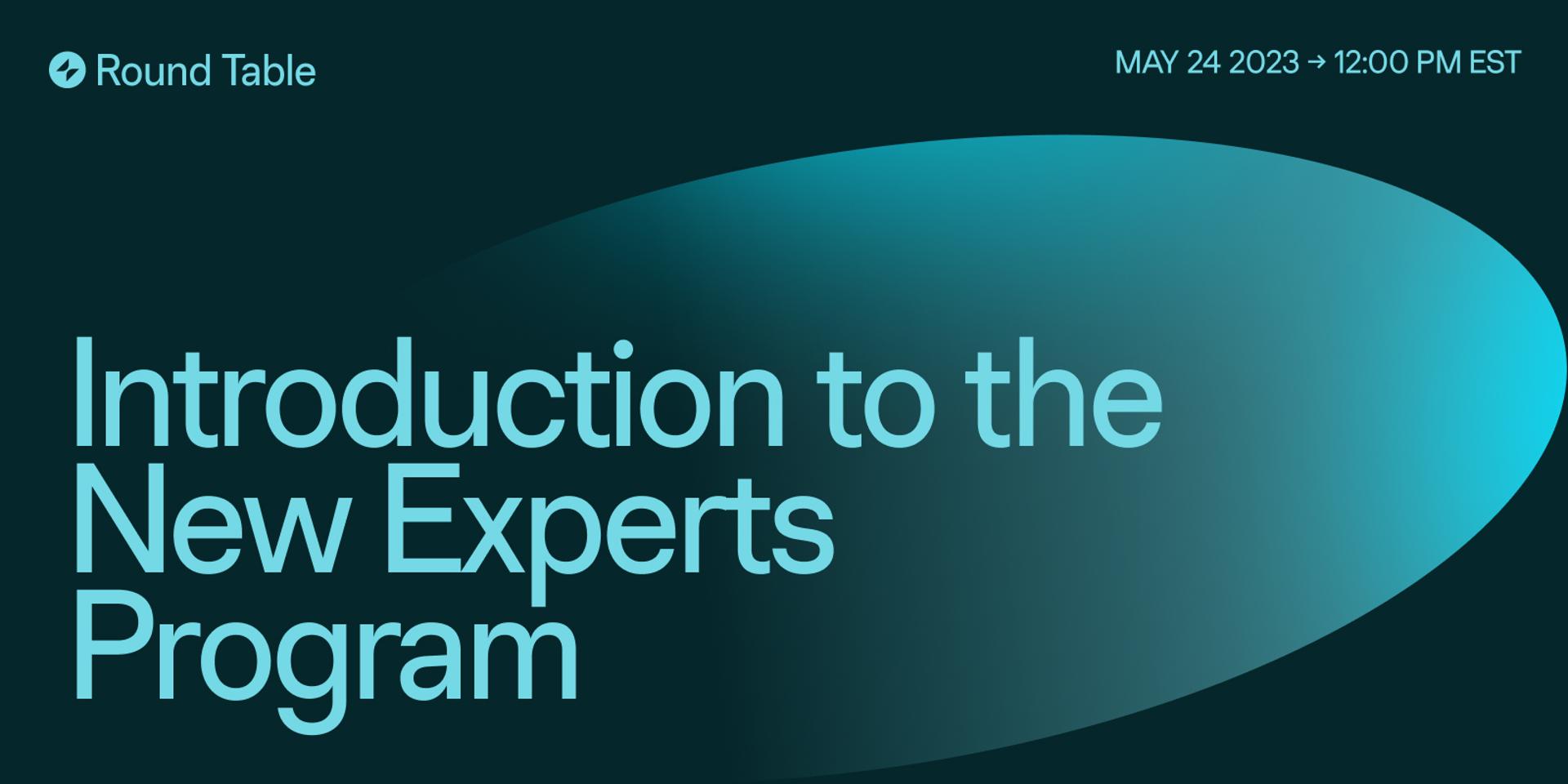 Cover Image for Glide Round Table: Introduction to the new experts program