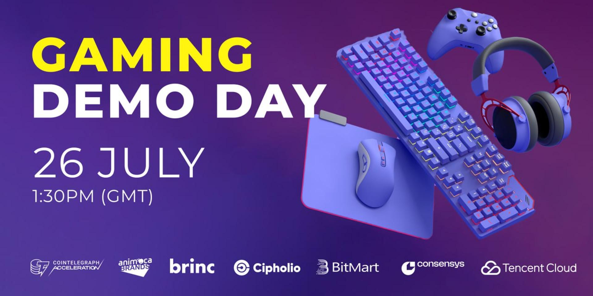 Cover Image for Investor Demo Day by Cipholio x CoinTelegraph x Animoca Brands x Consensys 