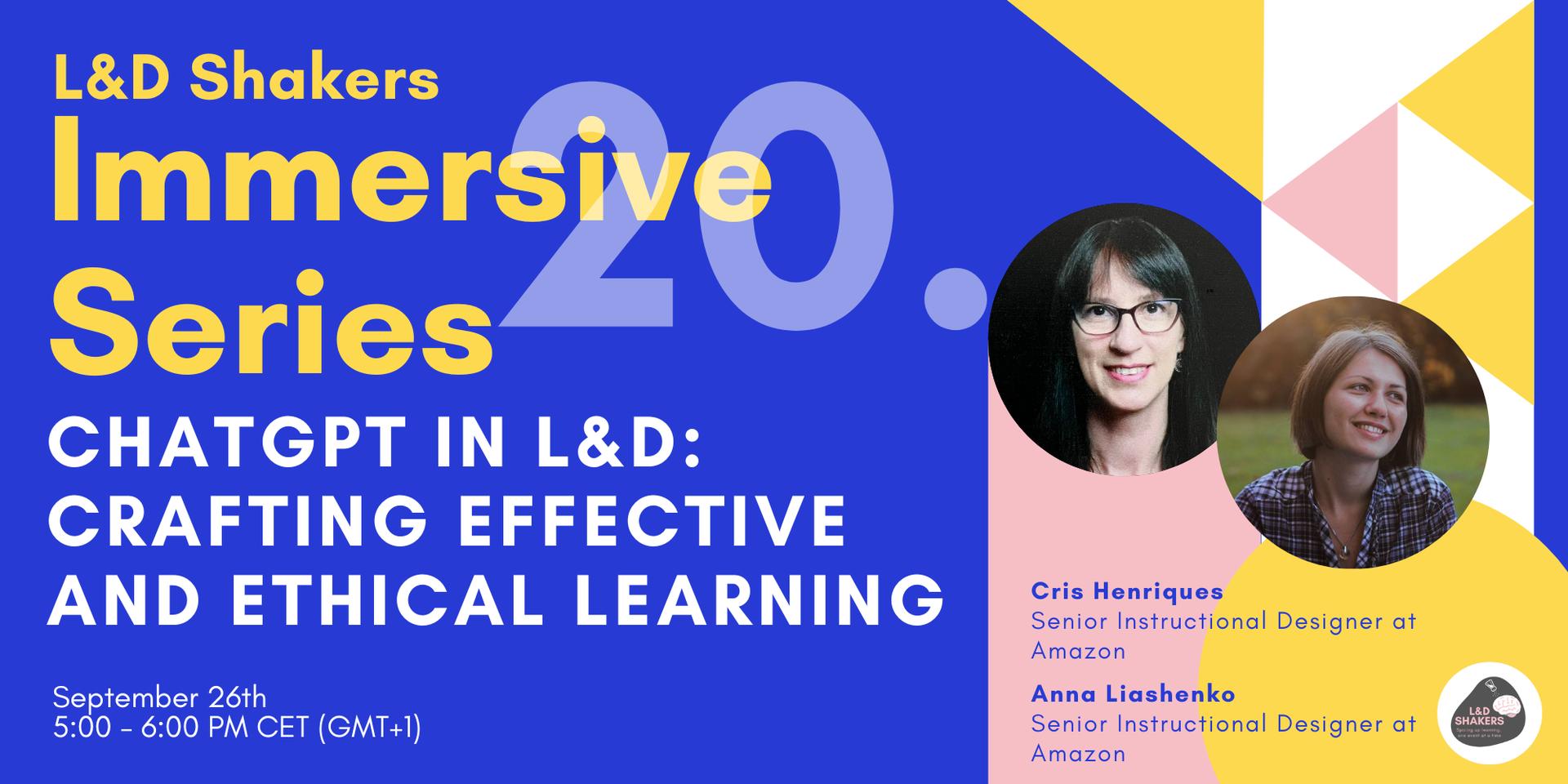 Cover Image for ChatGPT in L&D: Crafting Effective and Ethical Learning