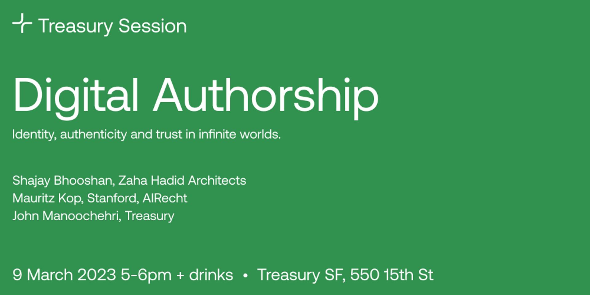 Cover Image for Digital Authorship: Identity, authenticity, and trust in infinite worlds