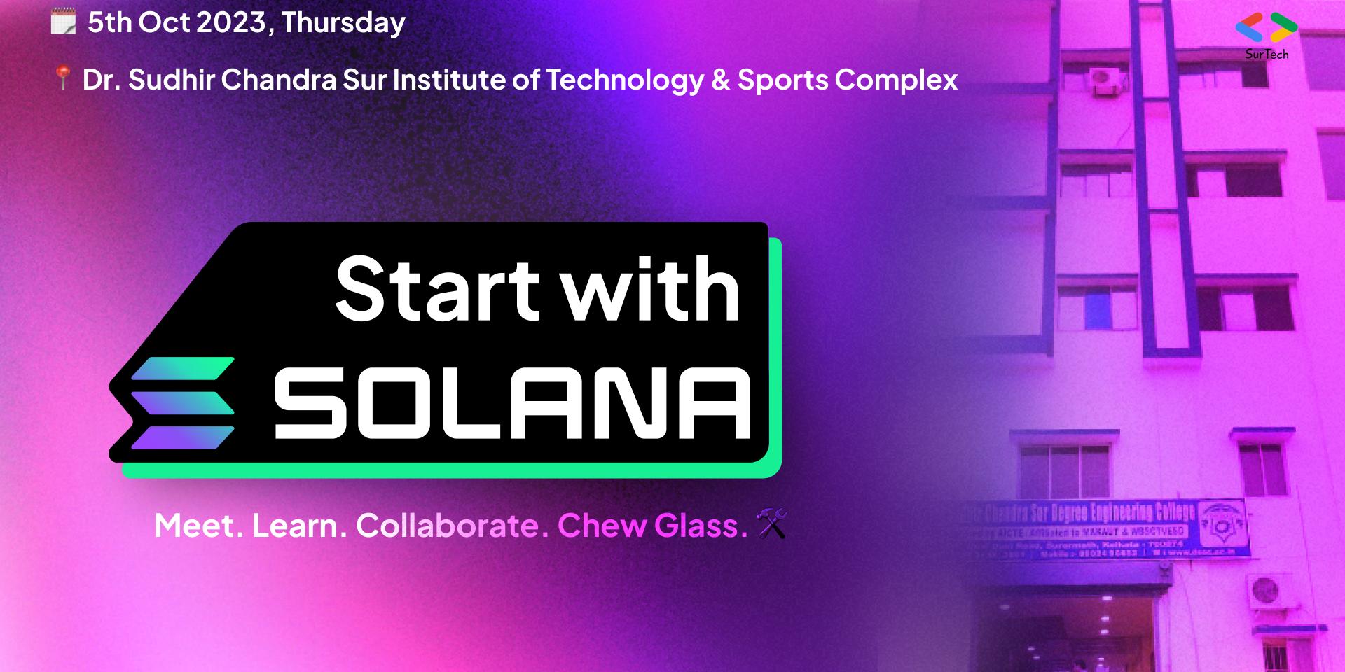 Cover Image for Starting on Solana x GDSC SurTech - W2