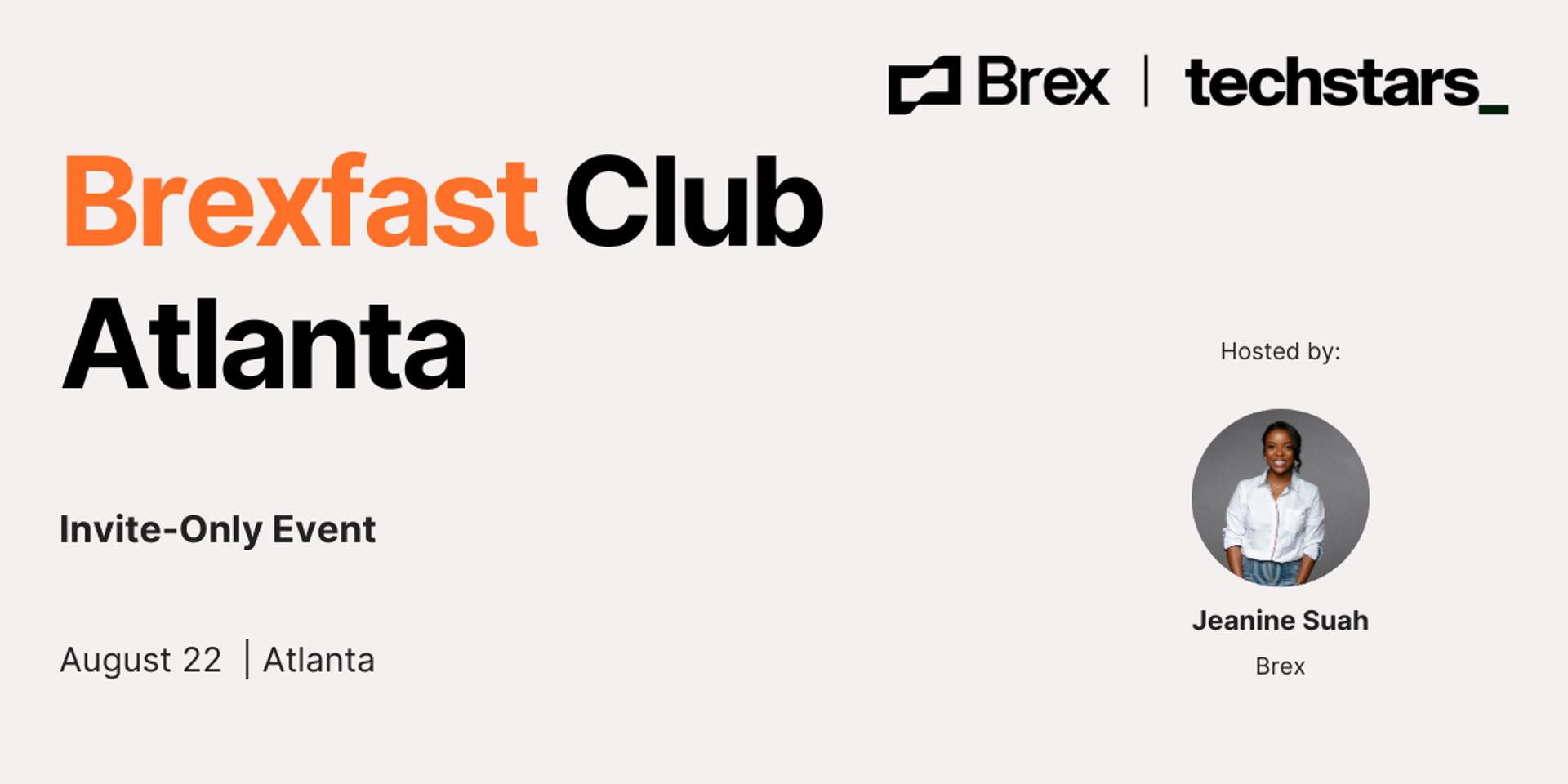 Cover Image for Brexfast Club w/Techstars Atlanta 8/22