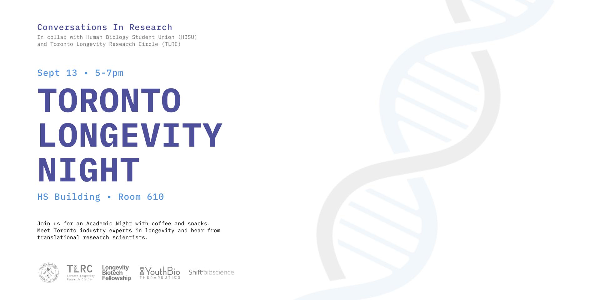 Cover Image for Toronto Longevity Night @ U of T