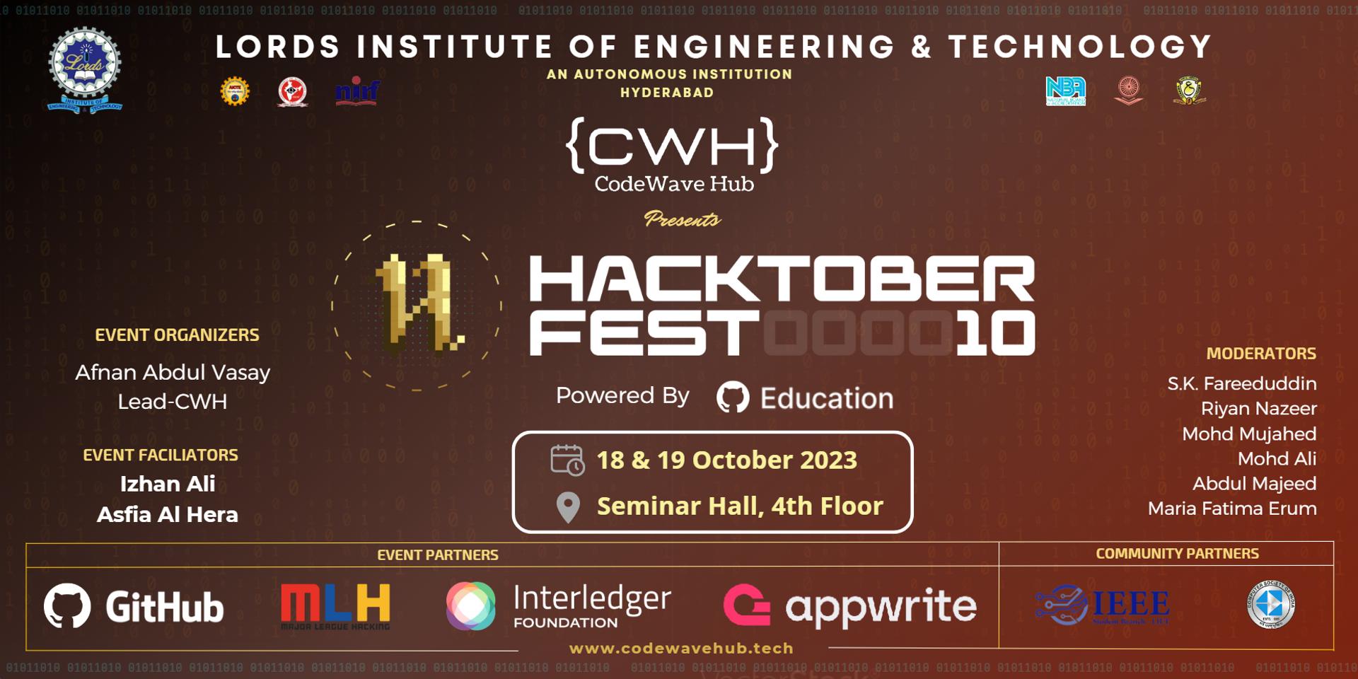 CodeWave Hub: Hacktoberfest 2023 · Luma