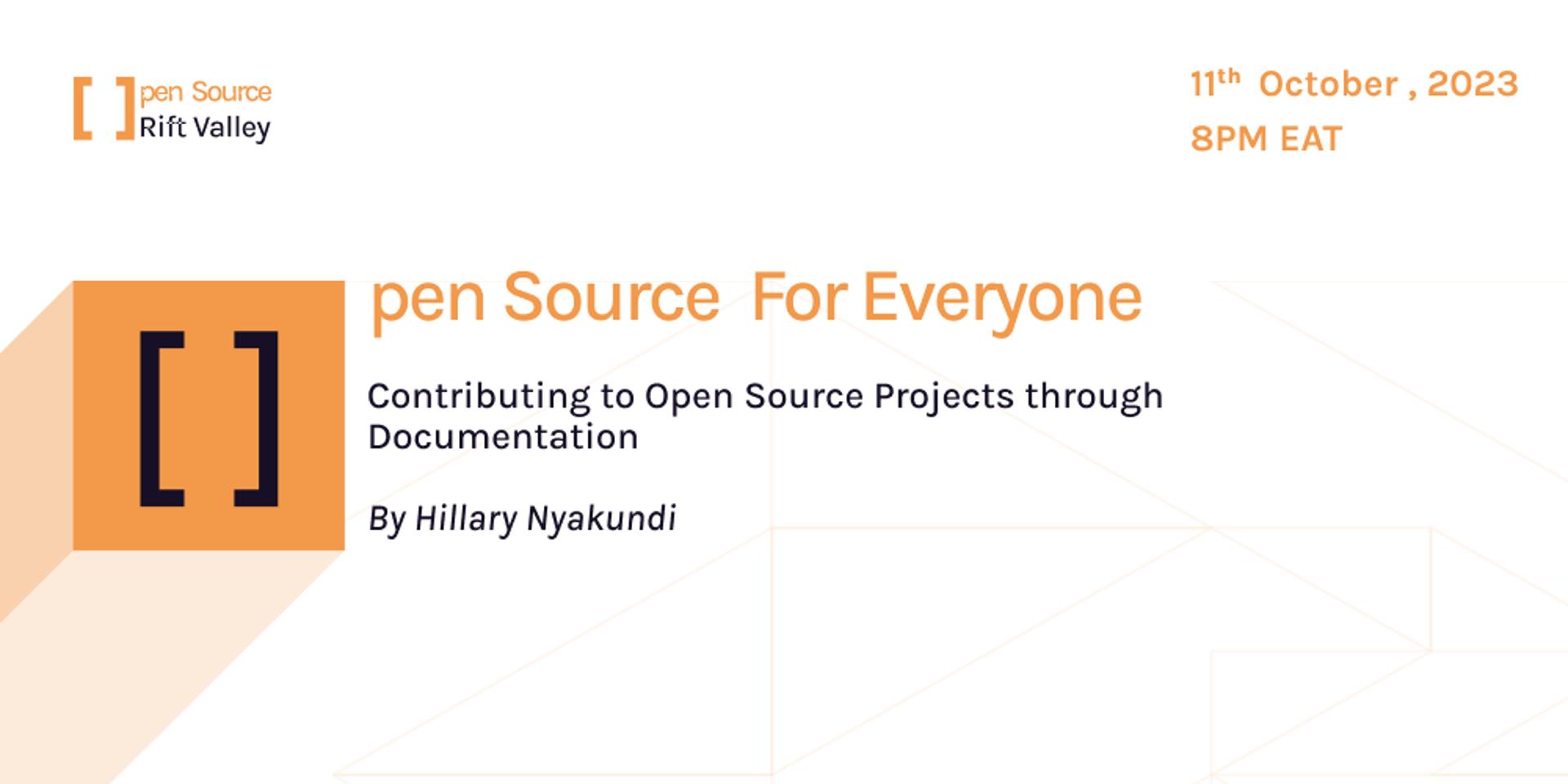 Cover Image for Open Source for Everyone: Contributing to Open Source Projects through Documentation