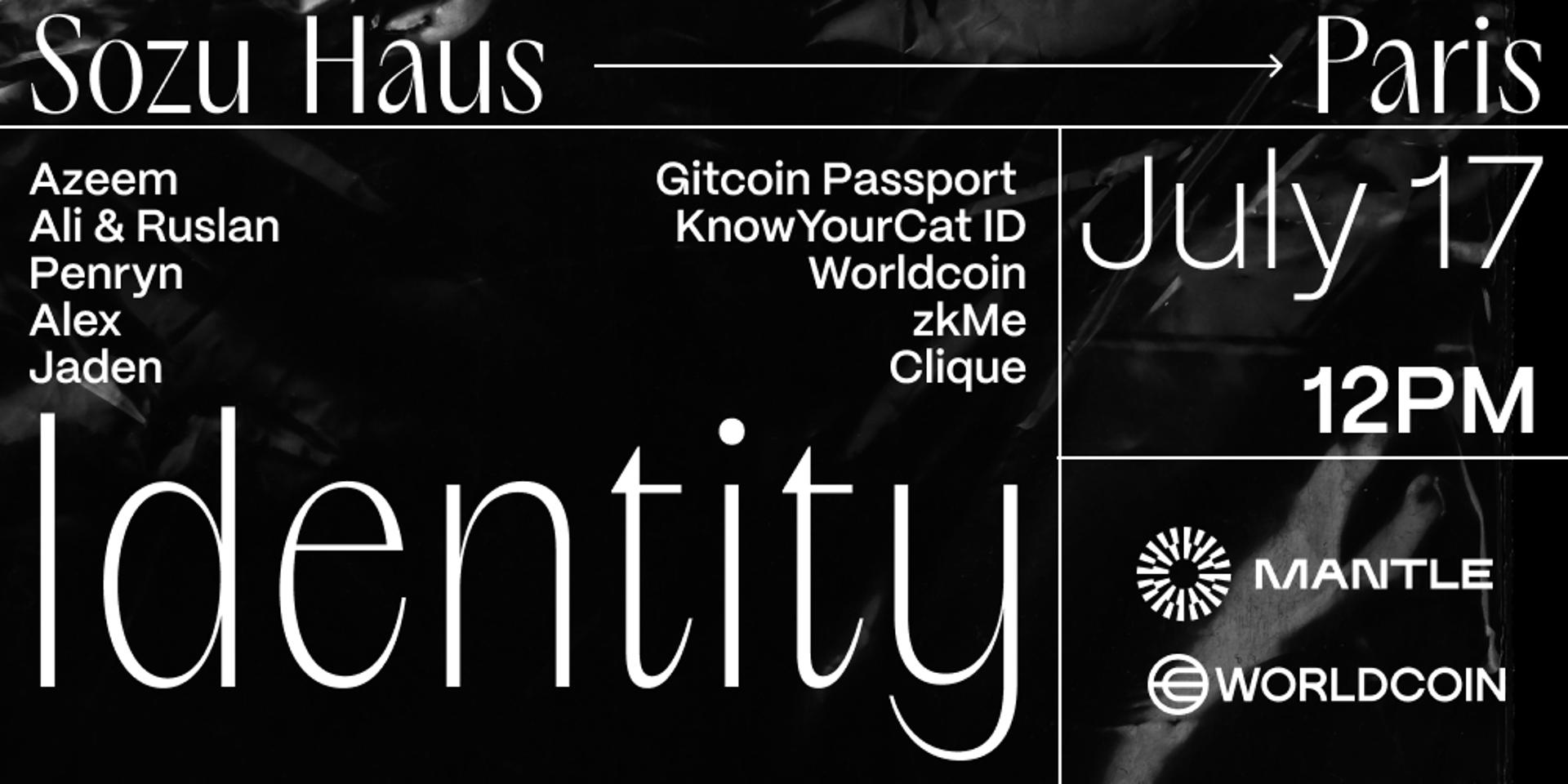 Cover Image for Identity Fireside Chat at Sozu Haus Paris