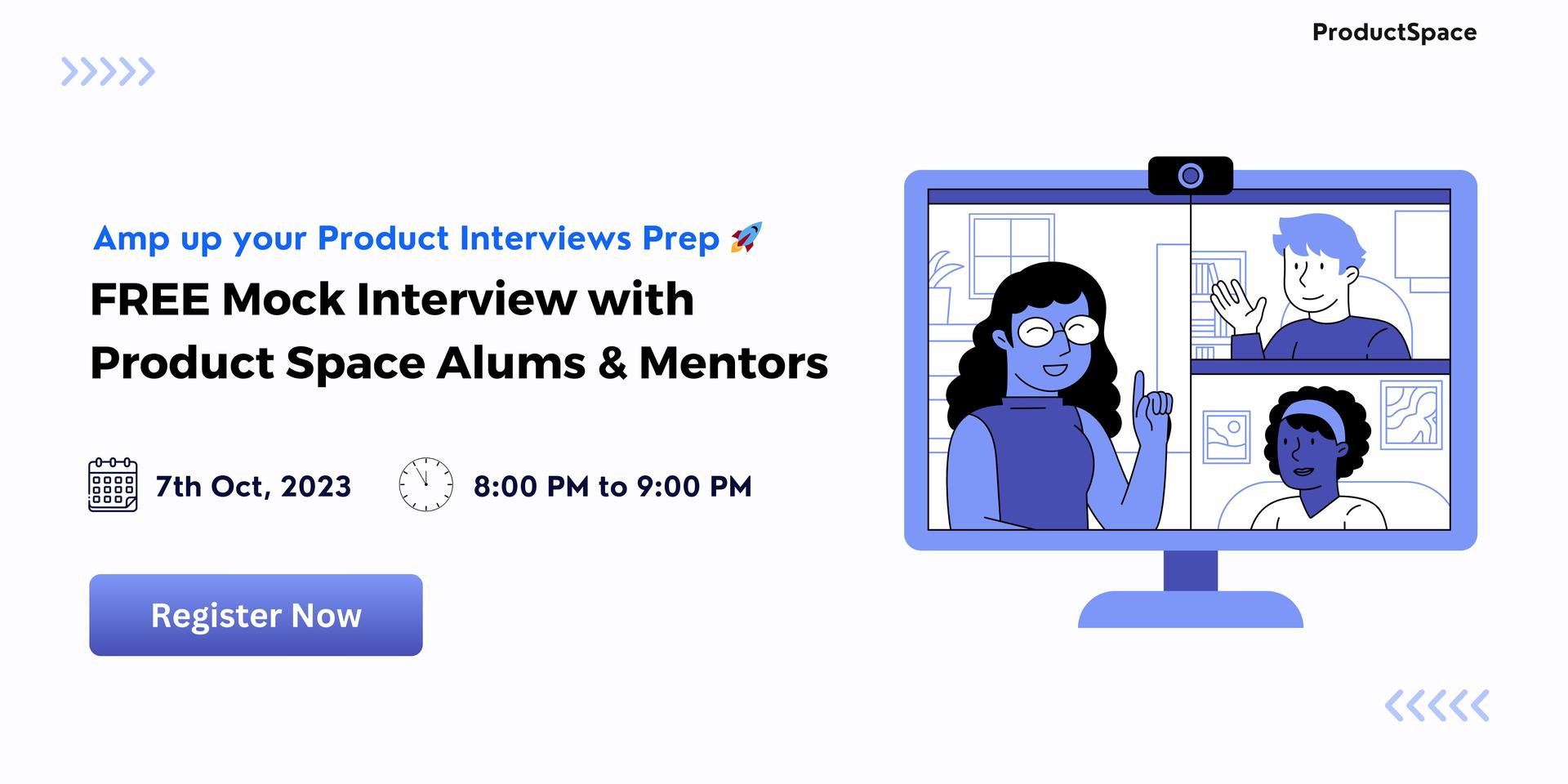 Cover Image for Free Mock Interviews with Product Space Alums and Mentors