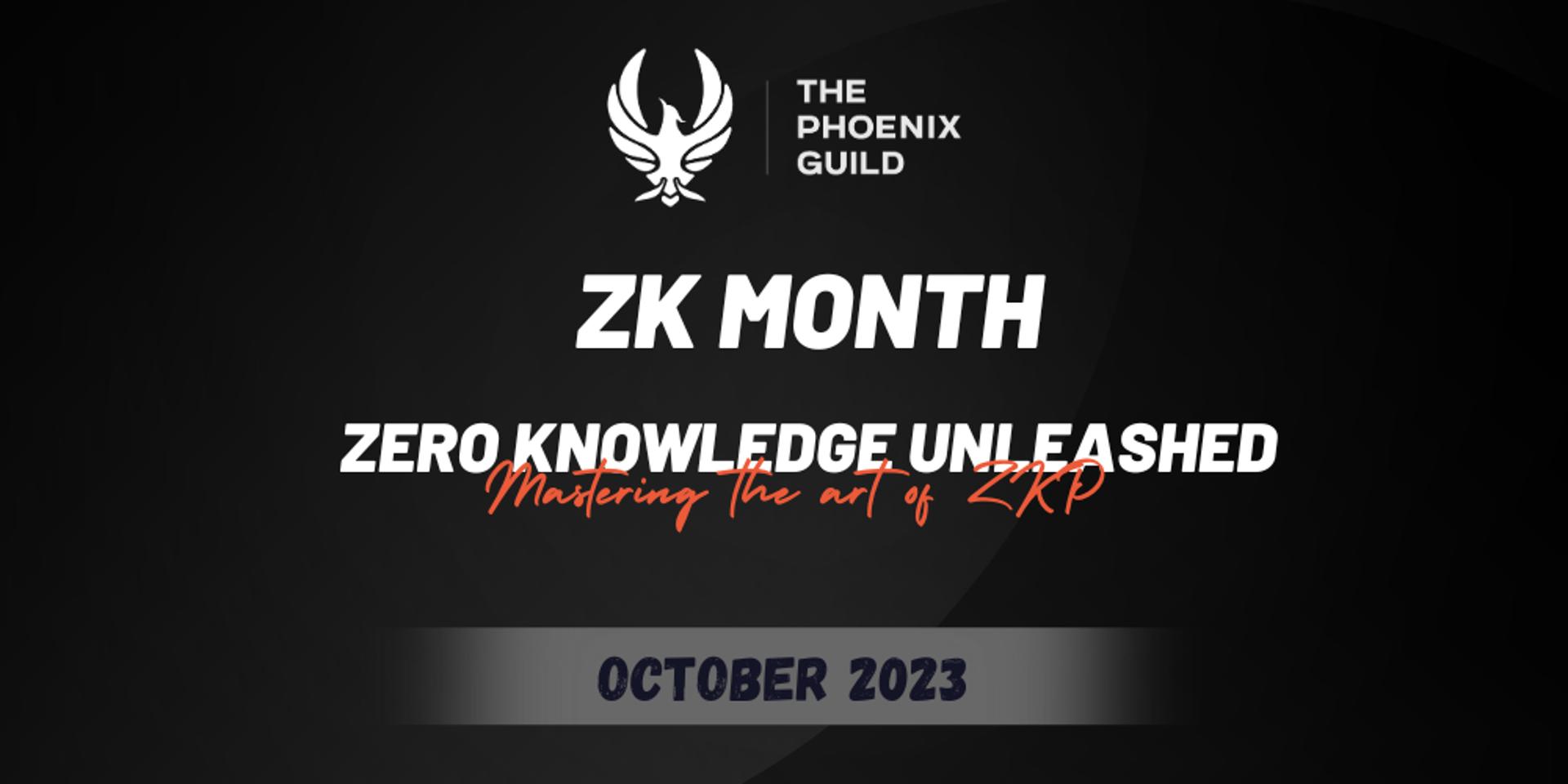 Cover Image for zk Month - Series of events