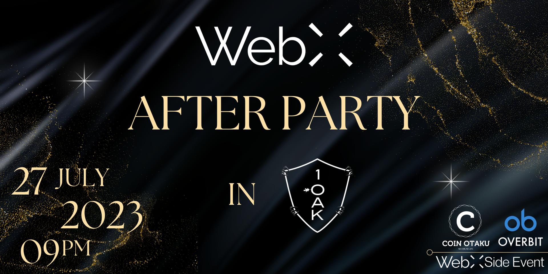 Cover Image for WebX After Party by Coin Otaku x Overbit