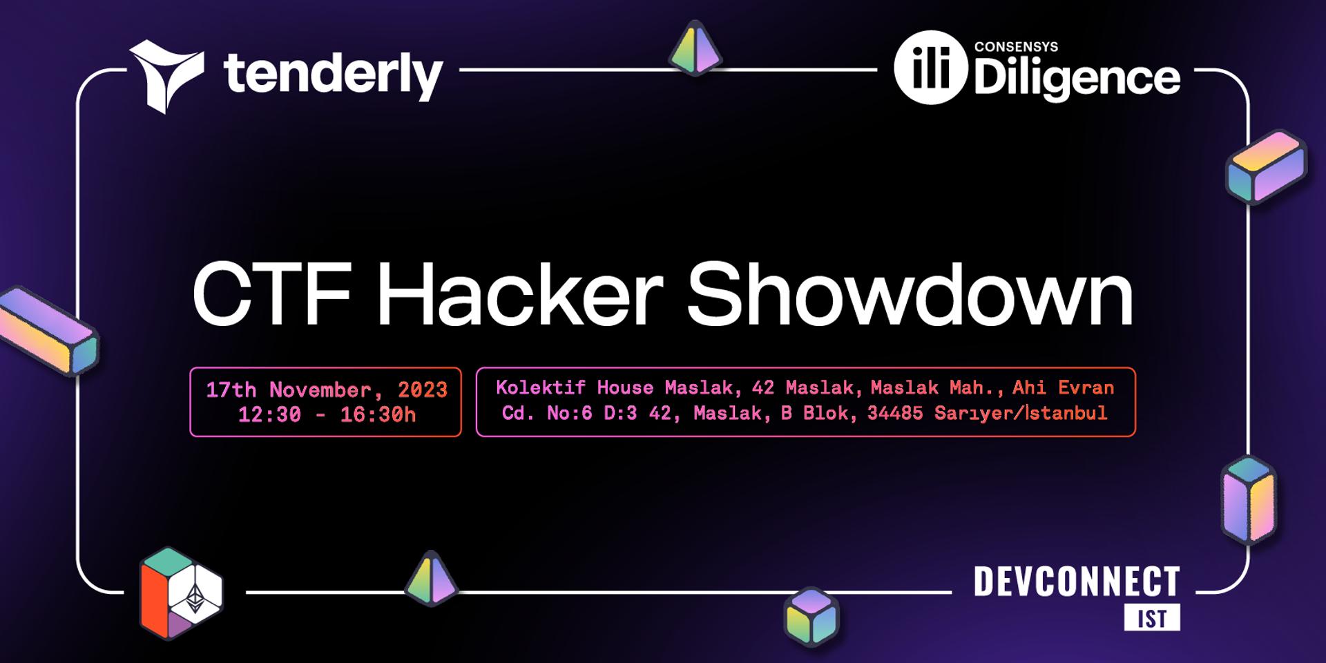 Cover Image for CTF Hacker Showdown by Tenderly and Consensys Diligence