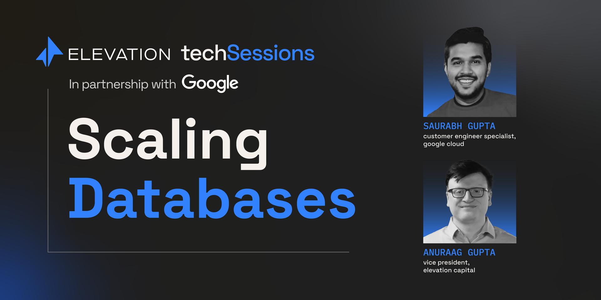 Cover Image for Tech Sessions by Elevation: Scaling Databases